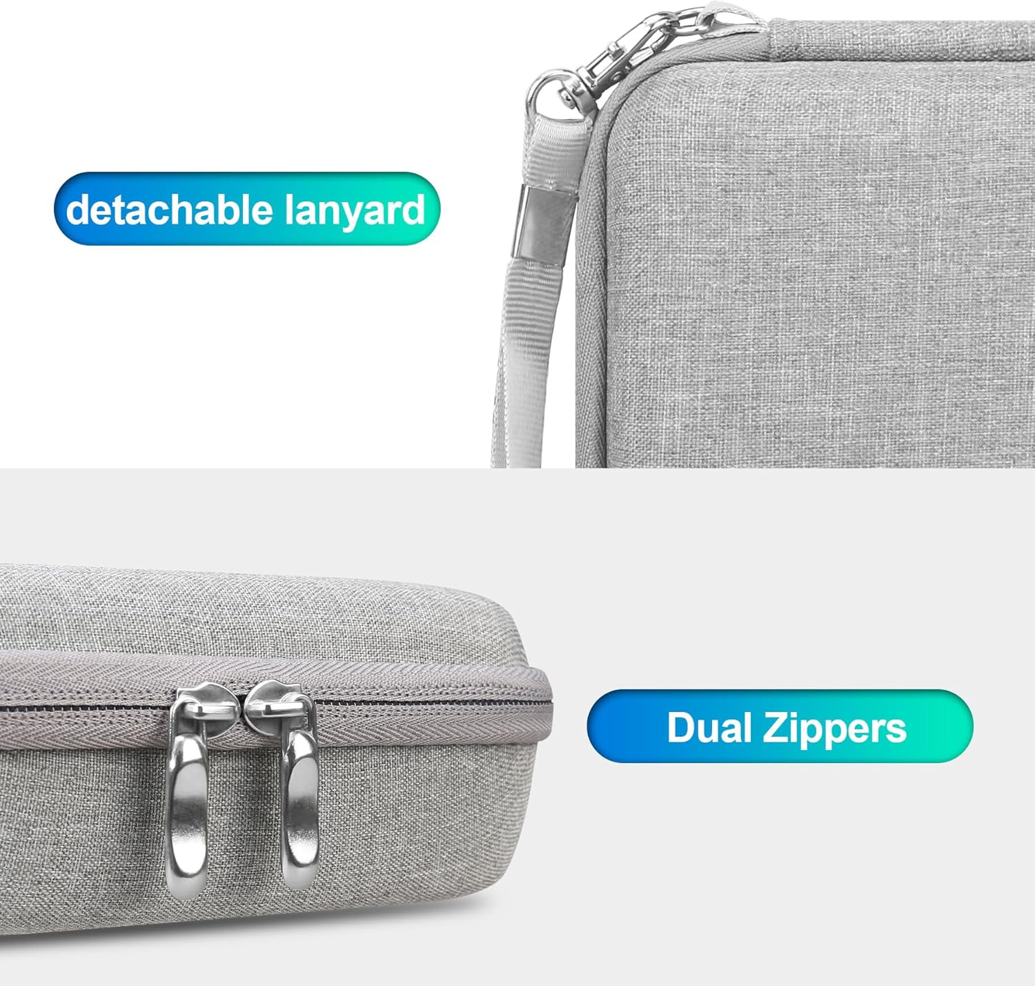BOVKE Estuche de transporte para máquina etiquetadora MARKLIFE P11, mini impresora térmica compacta portátil, bolsillo de malla adicional para