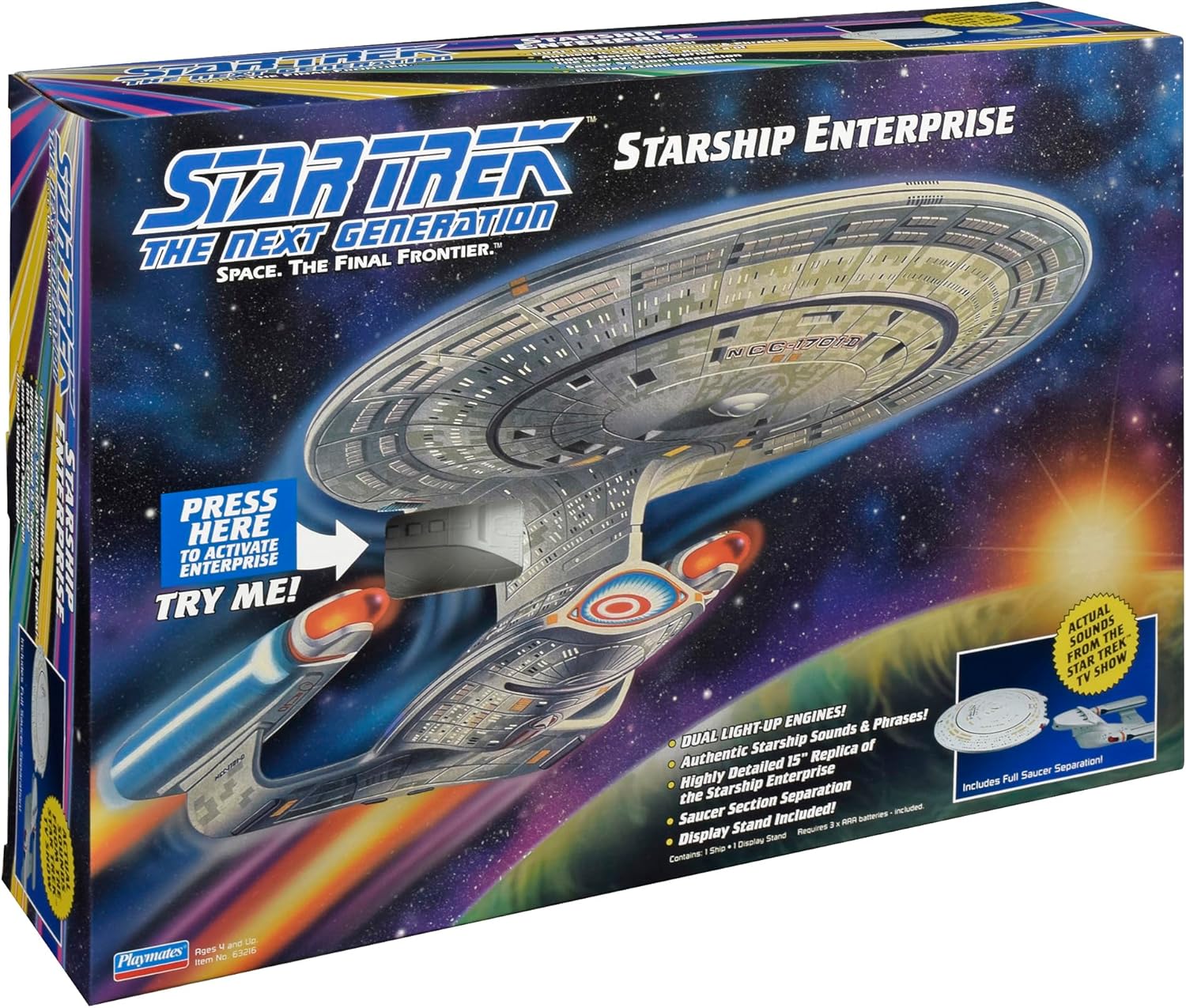Playmates ST Next Generation Enterprise D Ship