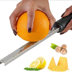 A Bar Above Zester Premium – Rallador de mano resistente para limones, limas, queso parmesano, chocolate, jengibre y más – Herramienta de barra de A Bar Above Zester Premium – Rallador de mano resistente para limones, limas, queso parmesano, chocolate, jengibre y más – Herramienta de barra de