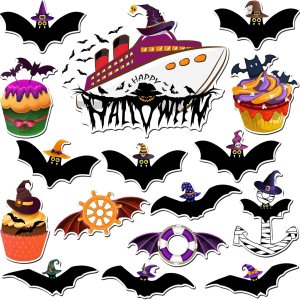 16 piezas de decoración de puerta de crucero, decoración de puerta de crucero, imanes magnéticos de Halloween para automóvil, ancla, preservador de 16 piezas de decoración de puerta de crucero, decoración de puerta de crucero, imanes magnéticos de Halloween para automóvil, ancla, preservador de