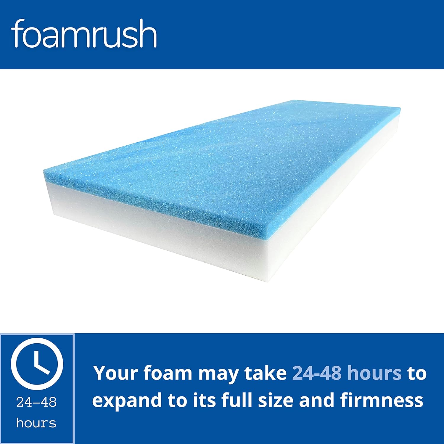 FoamRush Cojín de banco de espuma viscoelástica de gel frío de 3 x 36 x 72 pulgadas, repuesto de firmeza media (espuma de tapicería, reemplazo de