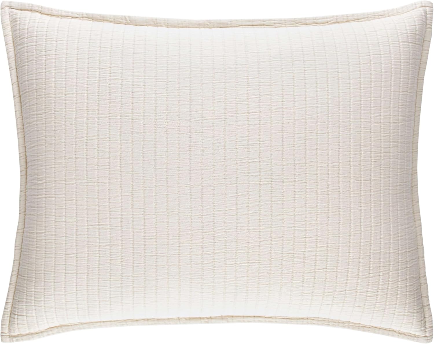 Pine Cone Hill Funda de Matelasse Marfil Boyfriend, tamaño estándar, patrón sólido marfil