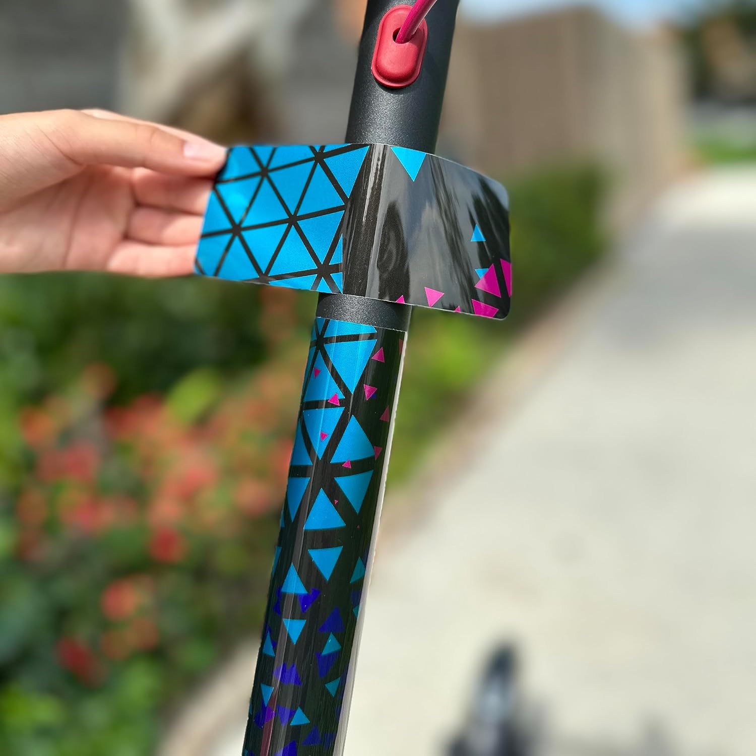 Calcomanías de vinilo autoadhesivas de alta calidad y fundas para patinete eléctrico de adultos, personaliza y protege tu viaje con estilo (Galaxy)
