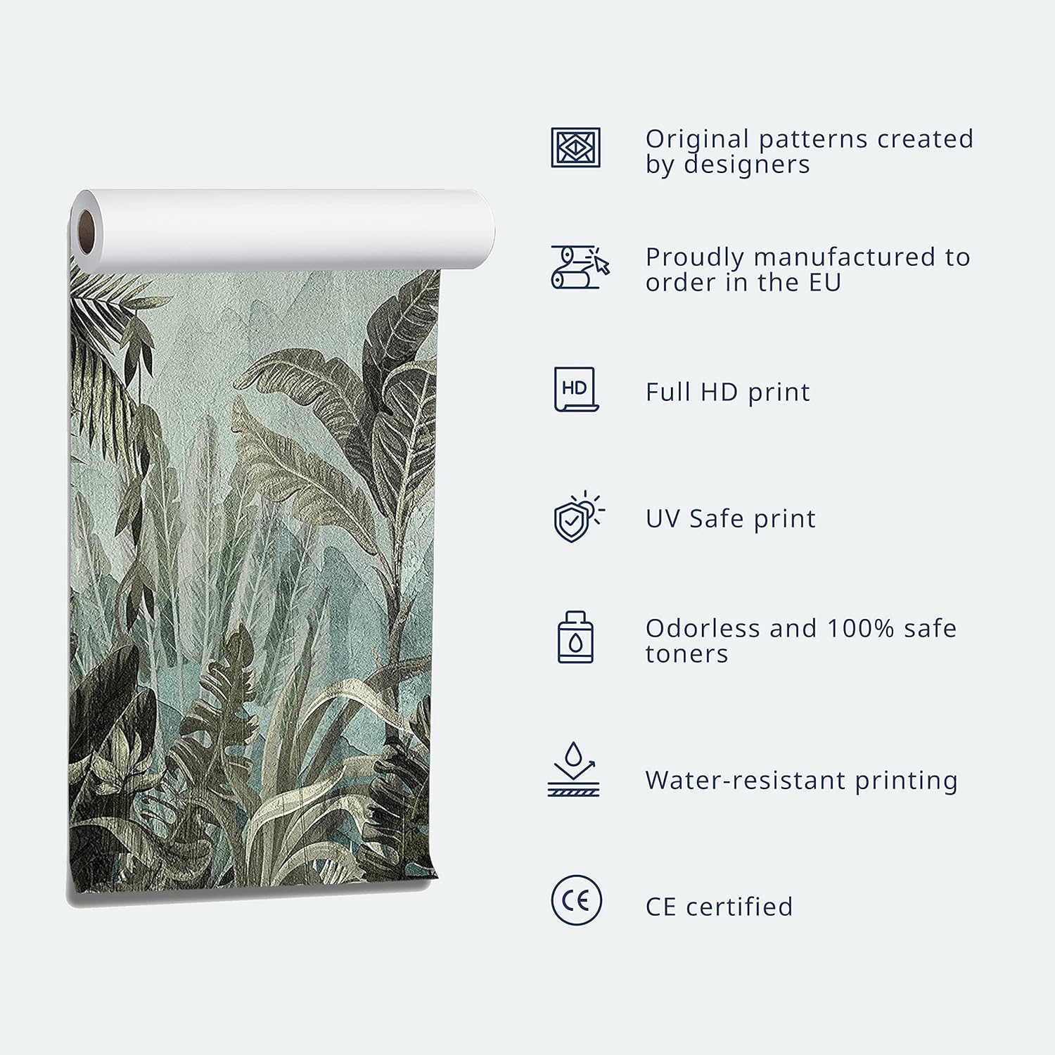 artgeist Mural de pared premium Bosque 177 x 124 pulgadas – Papel tapiz XXL no tejido, decoración de pared de vellón, impresión fotográfica, diseño