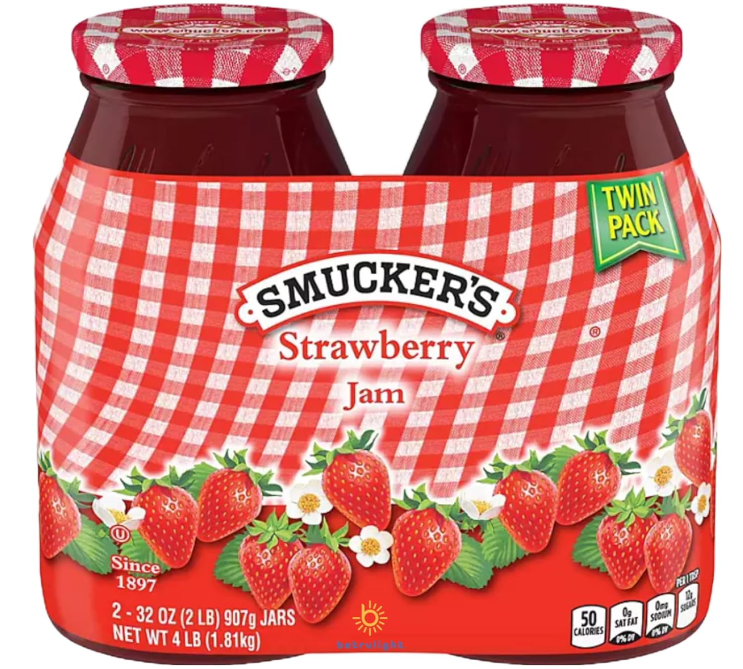 Strawberry Jam es libre de gluten, sin OMG y sin MSG añadido  Mermelada de fresa saludable para niños y adultos, una fruta dulce para untar, tarro