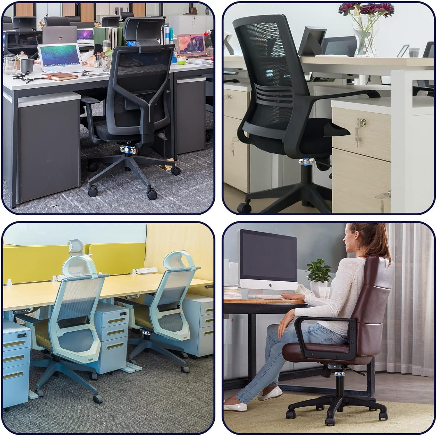 Juomid Fix Sinking – Silla de oficina de acero inoxidable 304, altura ajustable, tapón para silla de detener el hundimiento, bajando el hundimiento,