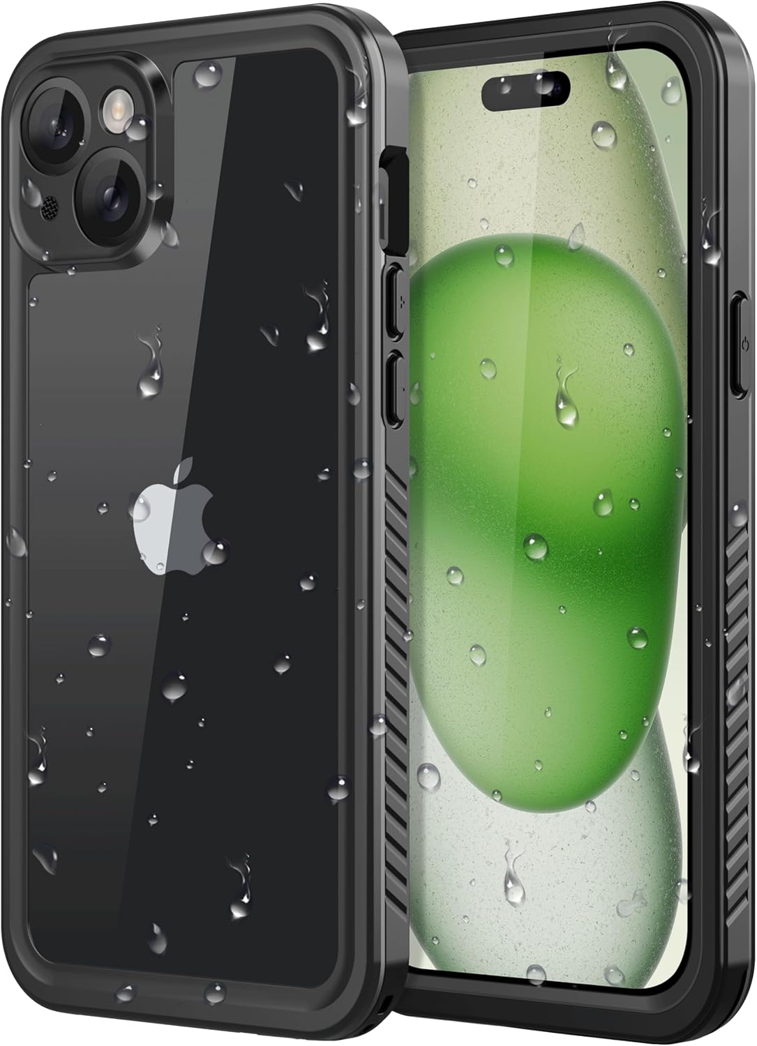 Diverbox Funda para iPhone 15 de 10 pies resistente al agua a prueba de golpes a prueba de caídas a prueba de caídas a prueba de polvo protector de