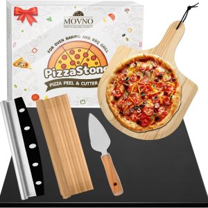 Juego de piedras para pizza, piedra grande para pizza de 15 x 12 pulgadas para horno y parrilla, piedra de hornear duradera y segura, piedra de Juego de piedras para pizza, piedra grande para pizza de 15 x 12 pulgadas para horno y parrilla, piedra de hornear duradera y segura, piedra de