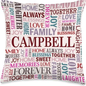 Almohada personalizada para decoración del hogar, 16 x 16, multicolor Almohada personalizada para decoración del hogar, 16 x 16, multicolor