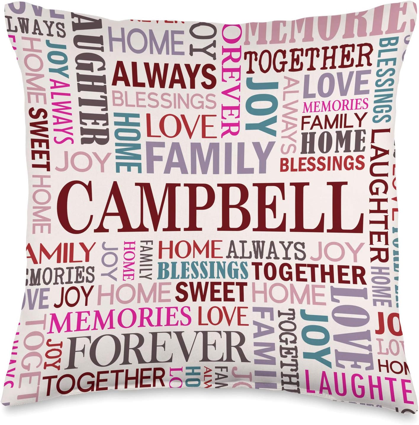 Almohada personalizada para decoración del hogar, 16 x 16, multicolor