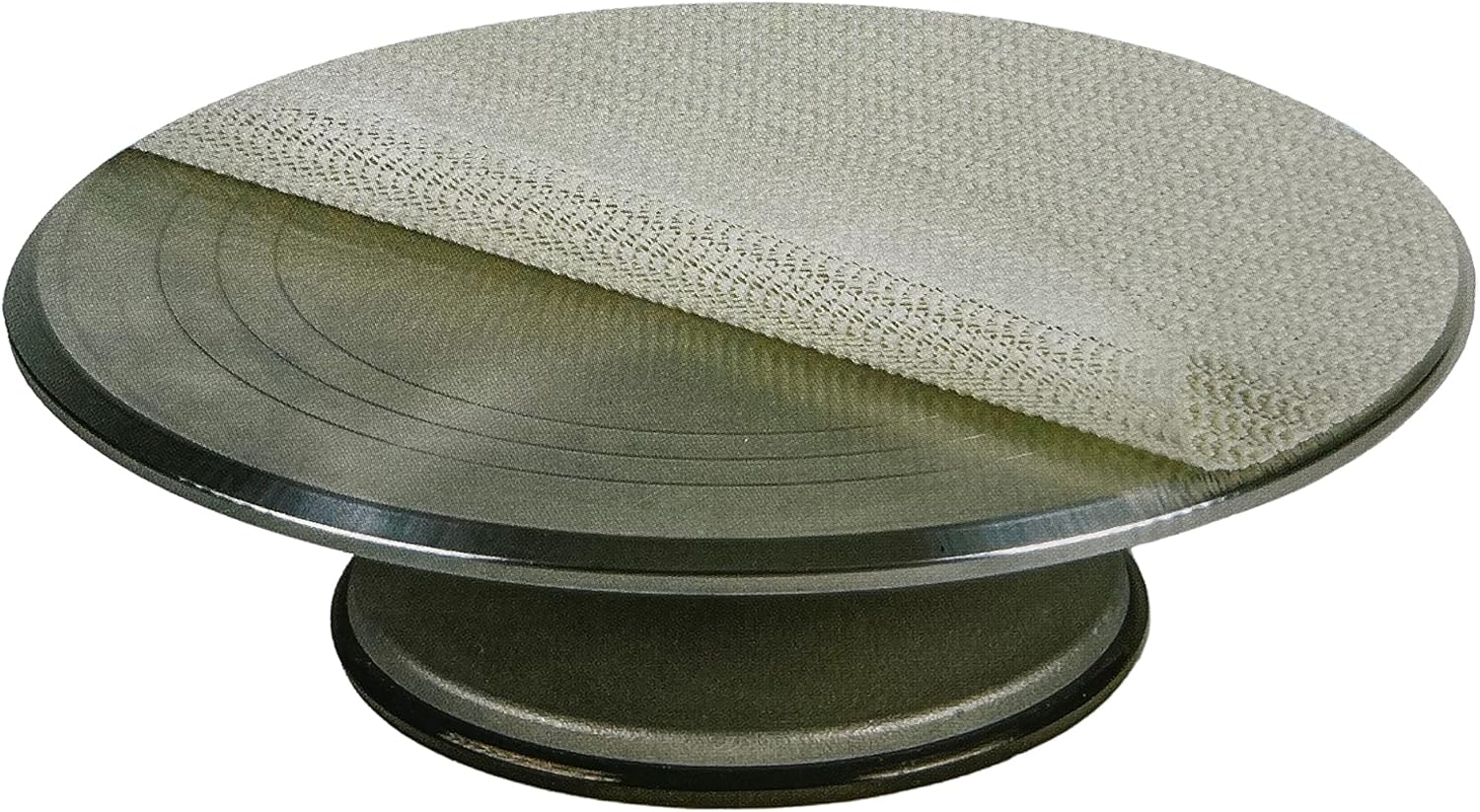 Ateco 608REVOLVING Cake Decorating soporte, 11″ Ronda, apto para uso alimentario de plástico Base & parte superior, #613 – base de aluminio, 12″,