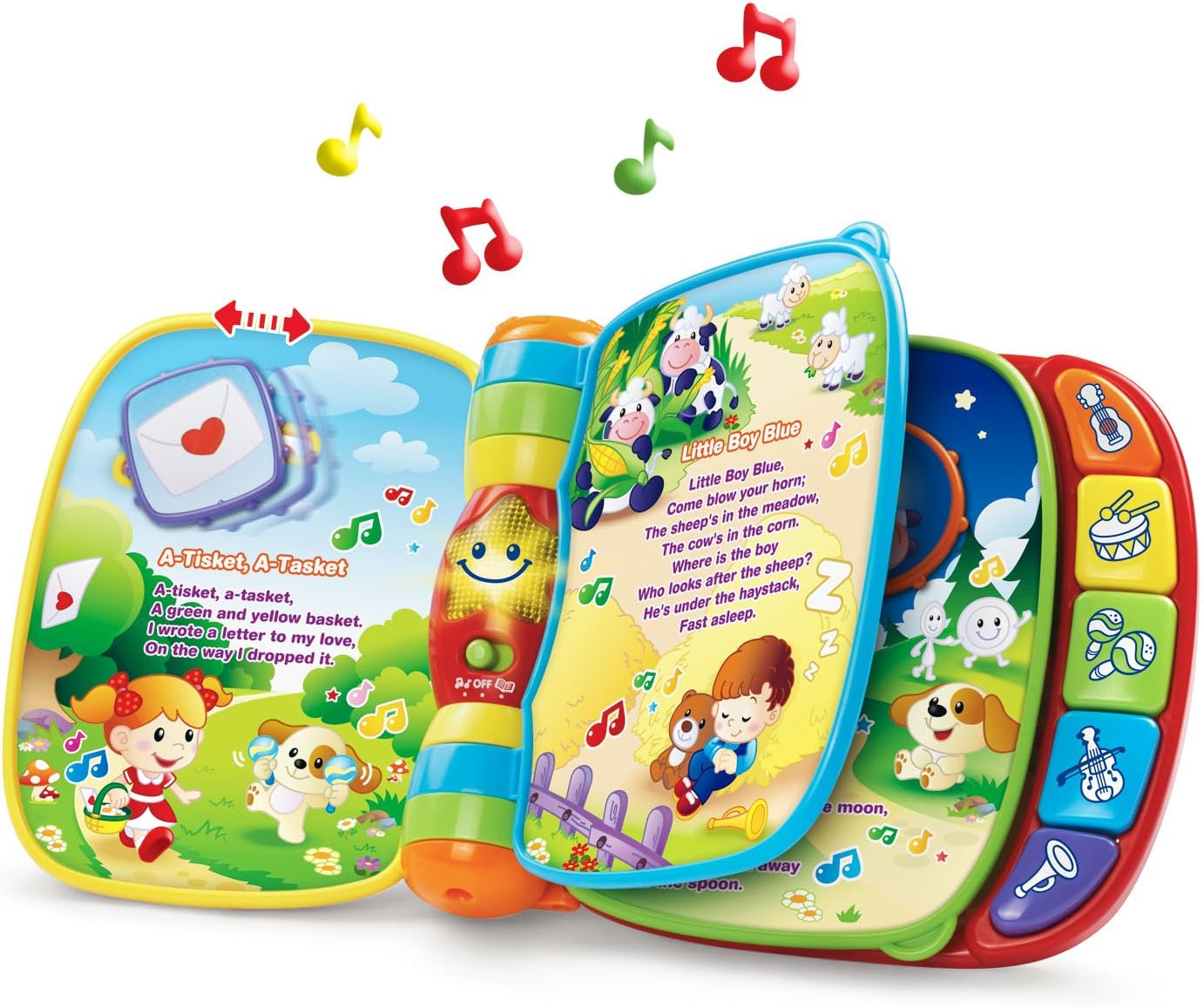 VTech Libro de rimas musicales (embalaje sin frustración), rojo