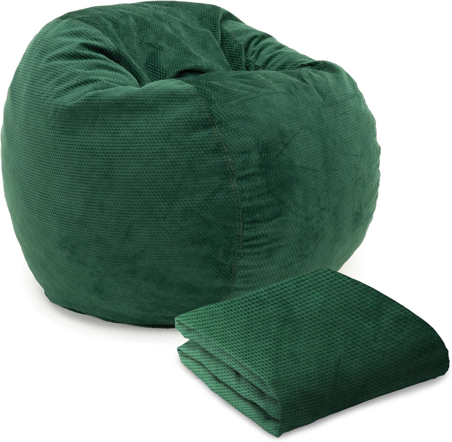 CordaRoy’s Solo funda para puf de felpilla (el puf se vende por separado), tamaño Queen, selva tropical