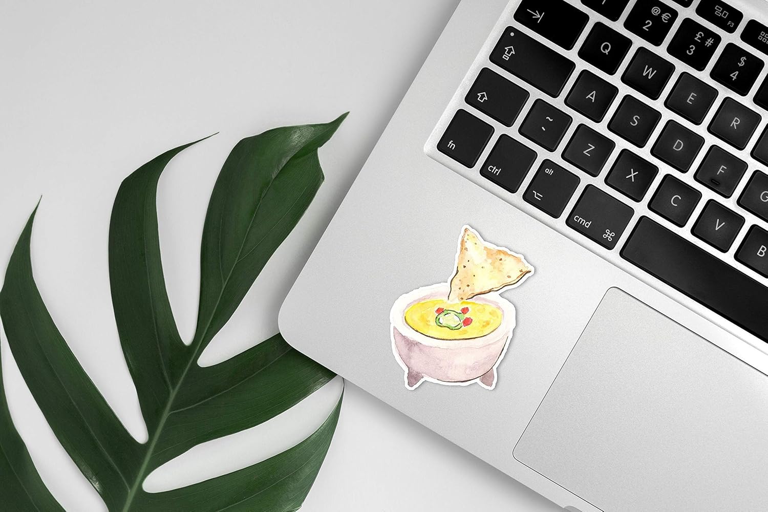 kathyphantastic Chips and Queso Cheese Dip Vinyl Sticker 2.5 in x 2.85 in