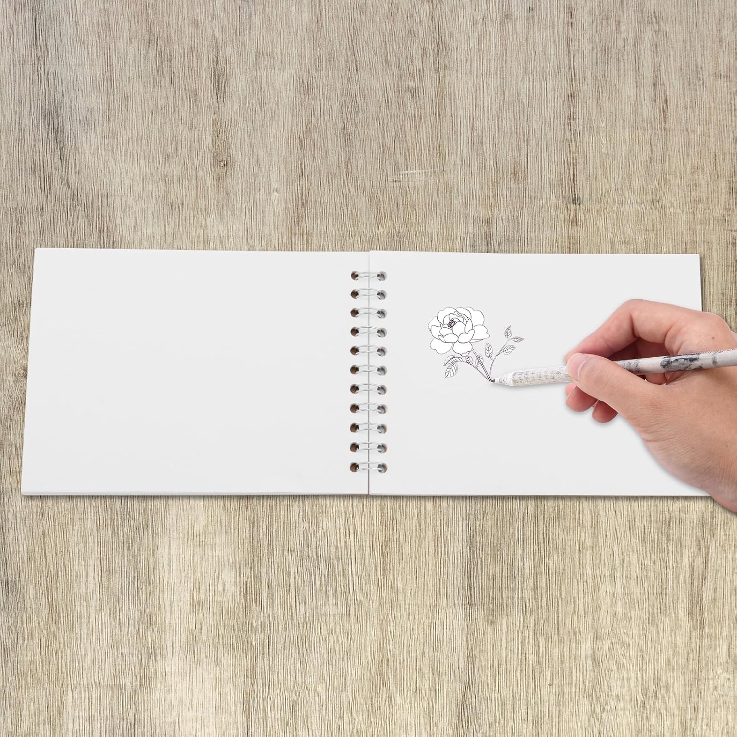 ZEONHEI Paquete de 30 blocs de bocetos A6, cuadernos de bocetos encuadernados en espiral superior, 60 hojas120 páginas, blocs de dibujo de páginas