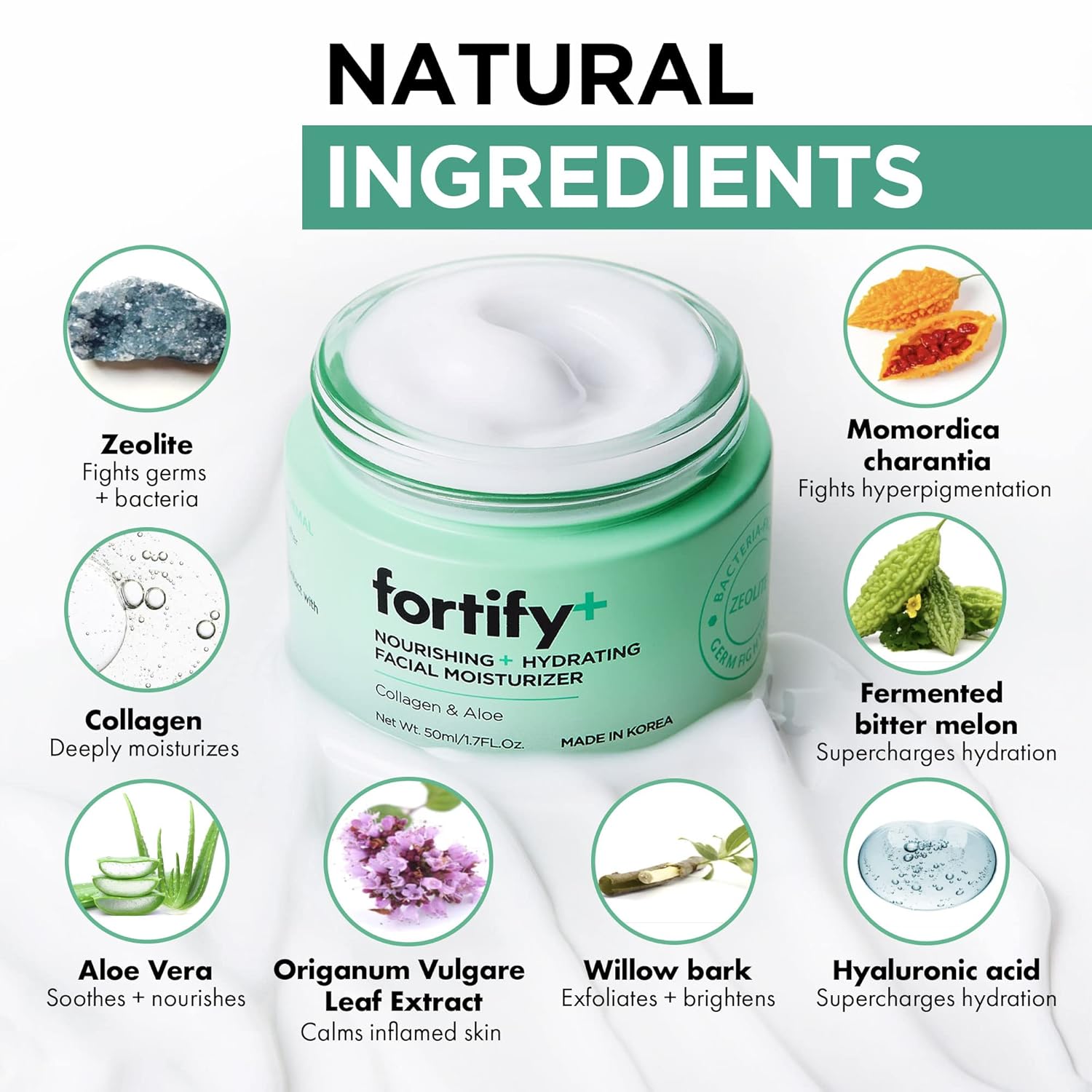 Paquete de valor hidratante limpiador, protege, revitaliza y refresca tu piel, ácido hialurónico, aloe y colágeno, vegano, sin alcohol ni crueldad,