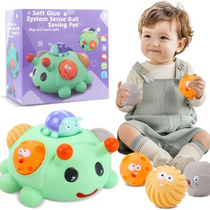 Pelotas para niños pequeños de 1 a 3 años, juguetes Montessori para bebés de 6 a 12 meses, bolas sensoriales sin BPA, regalo de dentición, bolas Pelotas para niños pequeños de 1 a 3 años, juguetes Montessori para bebés de 6 a 12 meses, bolas sensoriales sin BPA, regalo de dentición, bolas