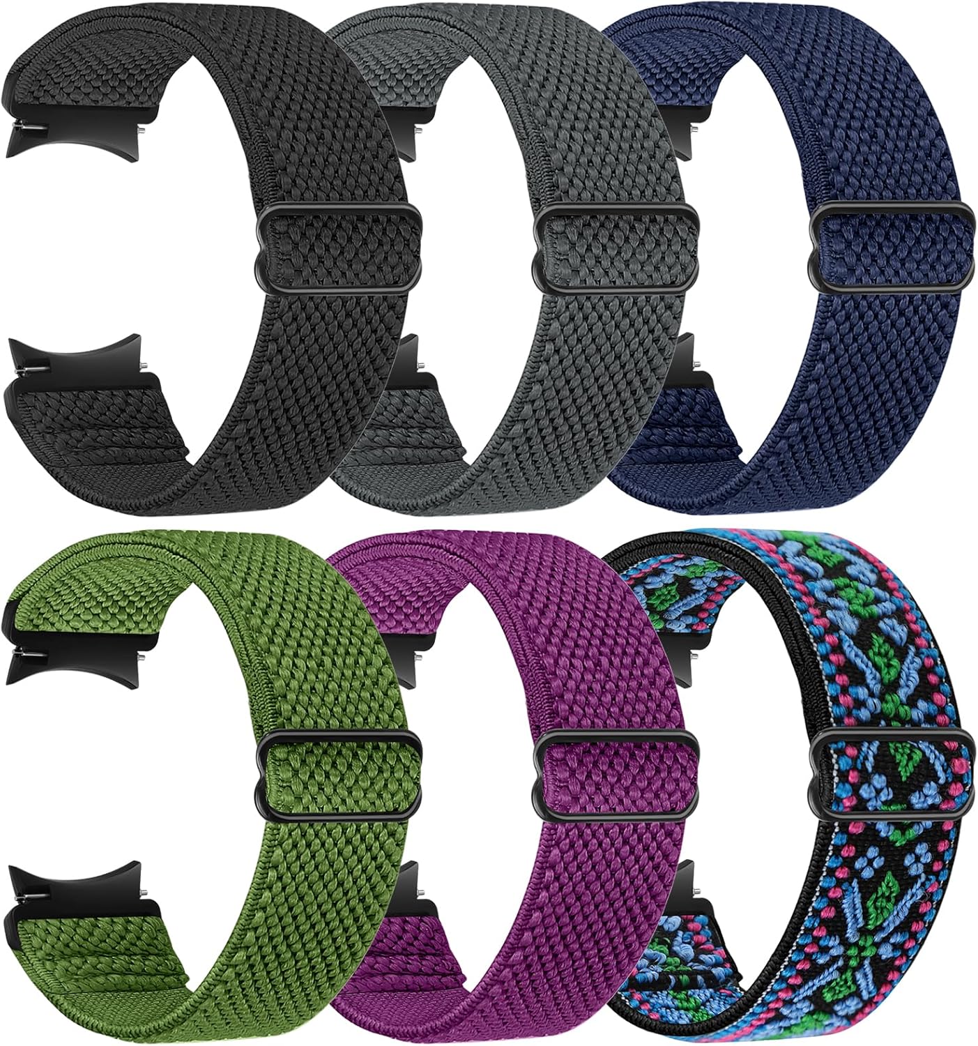 Correas elásticas de reloj compatibles con Samsung Galaxy Watch 654 de 1.575 pulgadas, 1.732 pulgadas, Galaxy Watch 6 Classic de 1.732 pulgadas,