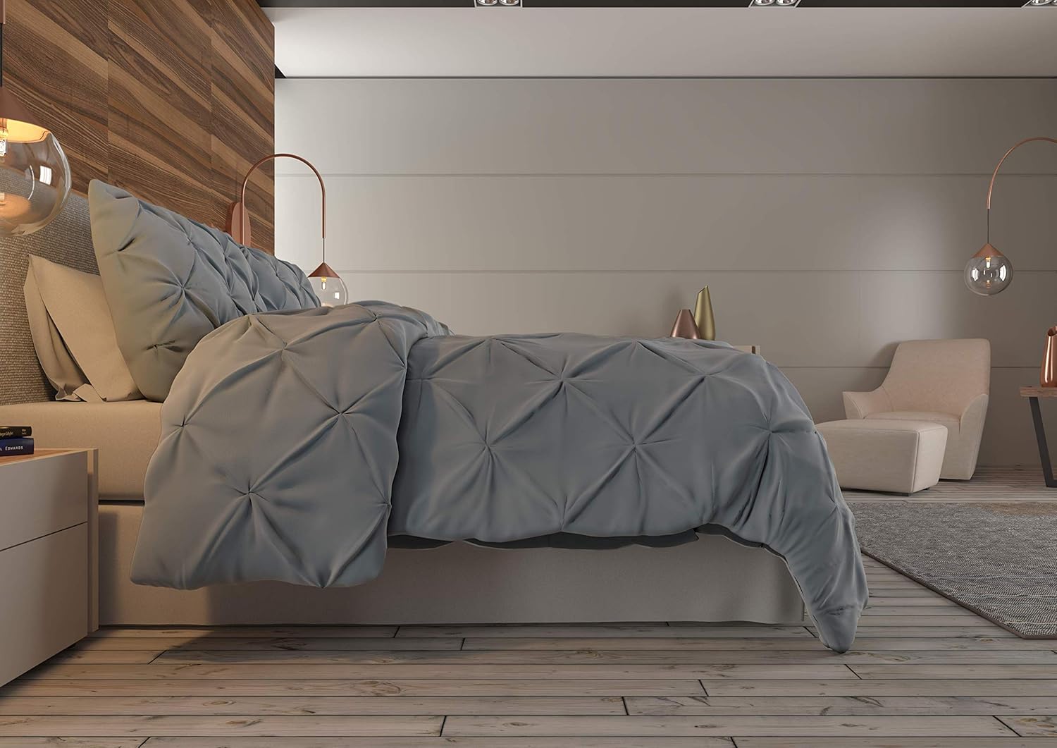 Nestl Bedding – Juego de 3 piezas de edredón de microfibra con fundas de almohada