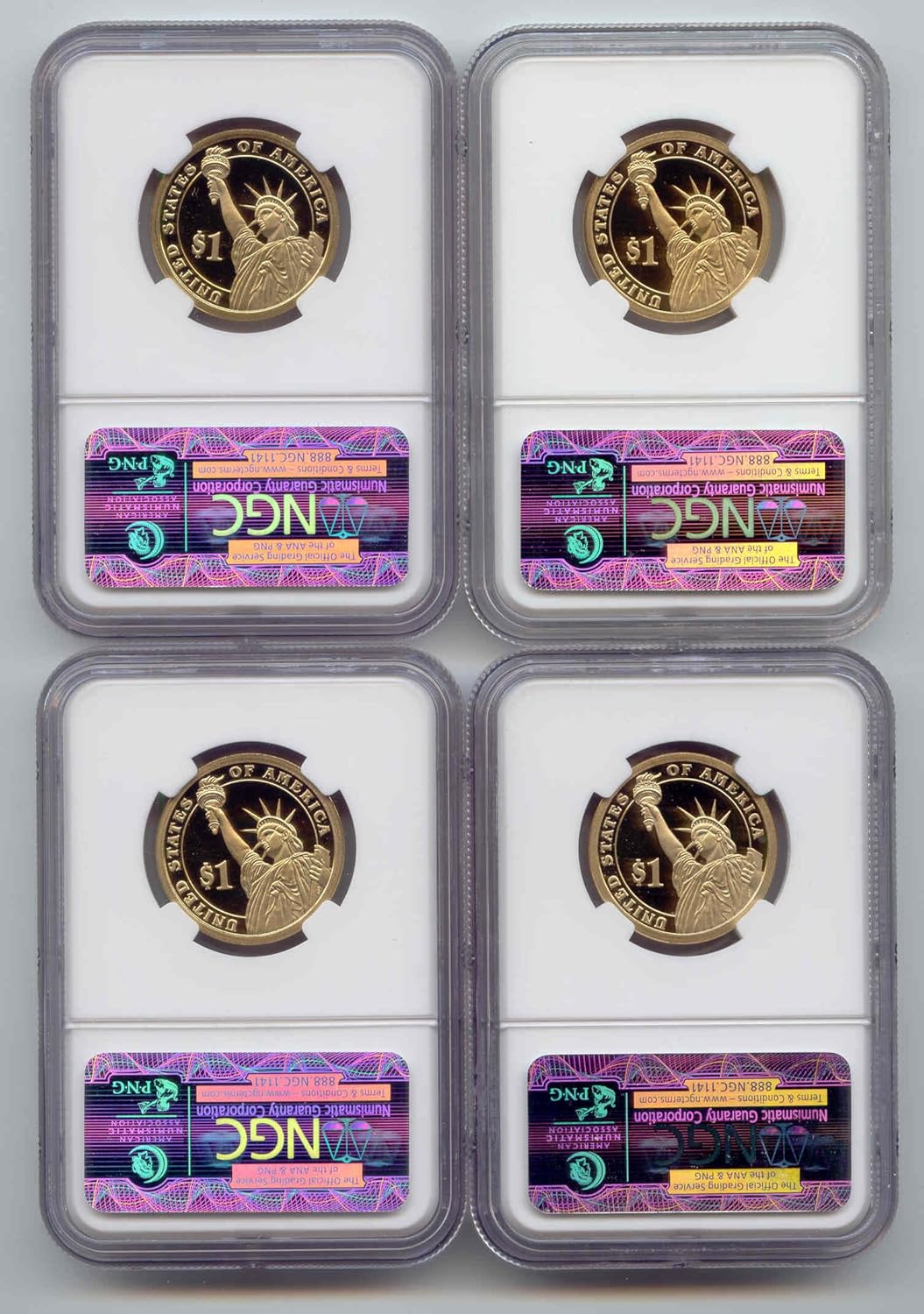 2009 S Proof Presidential Set Dollar PF-70 NGC Ultra Cameo