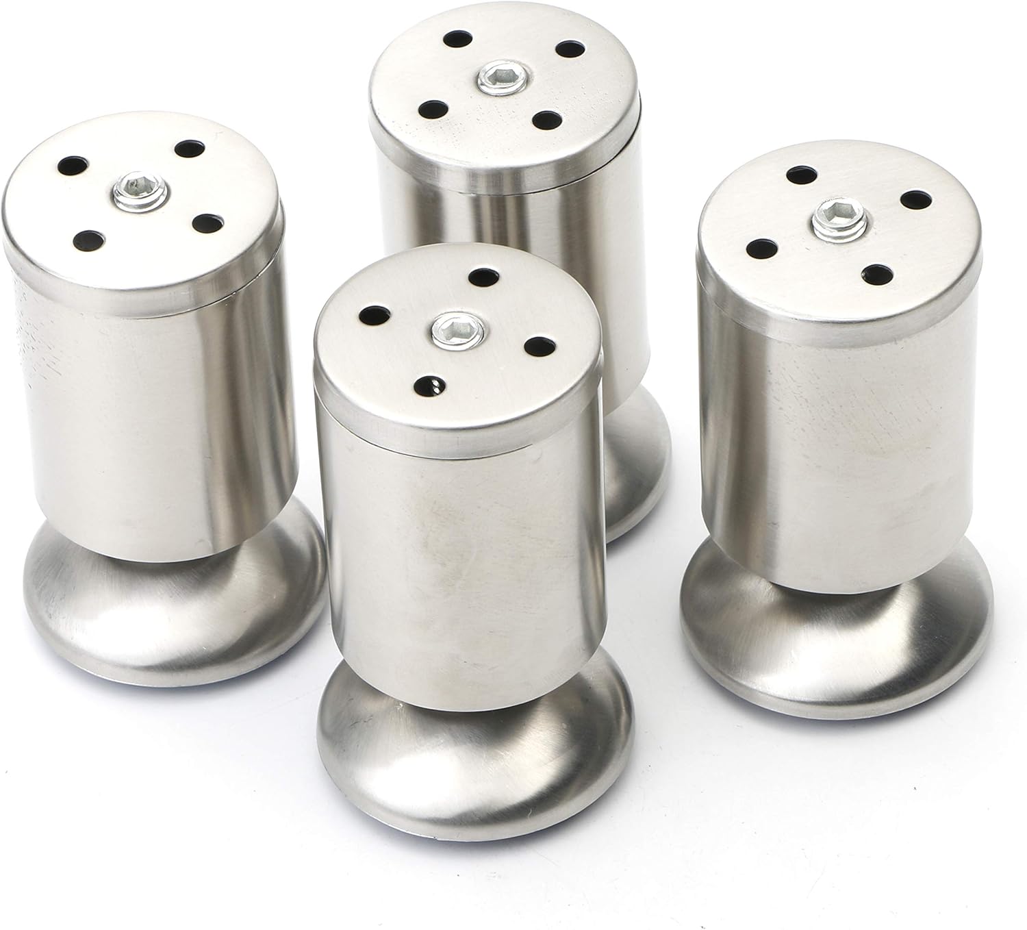Patas de acero inoxidable para gabinete, patas ajustables, patas de cocina, patas de mesa de escritorio, escritorio, muebles, sofá cama, 1.969 x