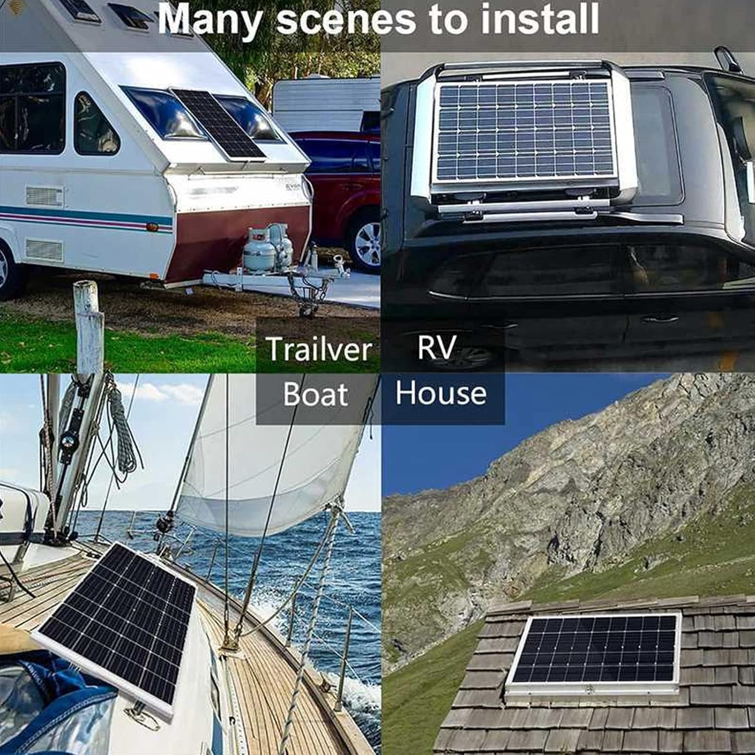 Paneles solares portátiles 30 W 18 V monocristalino silicio panel solar cargador para aventuras al aire libre camping necesidades de energía de