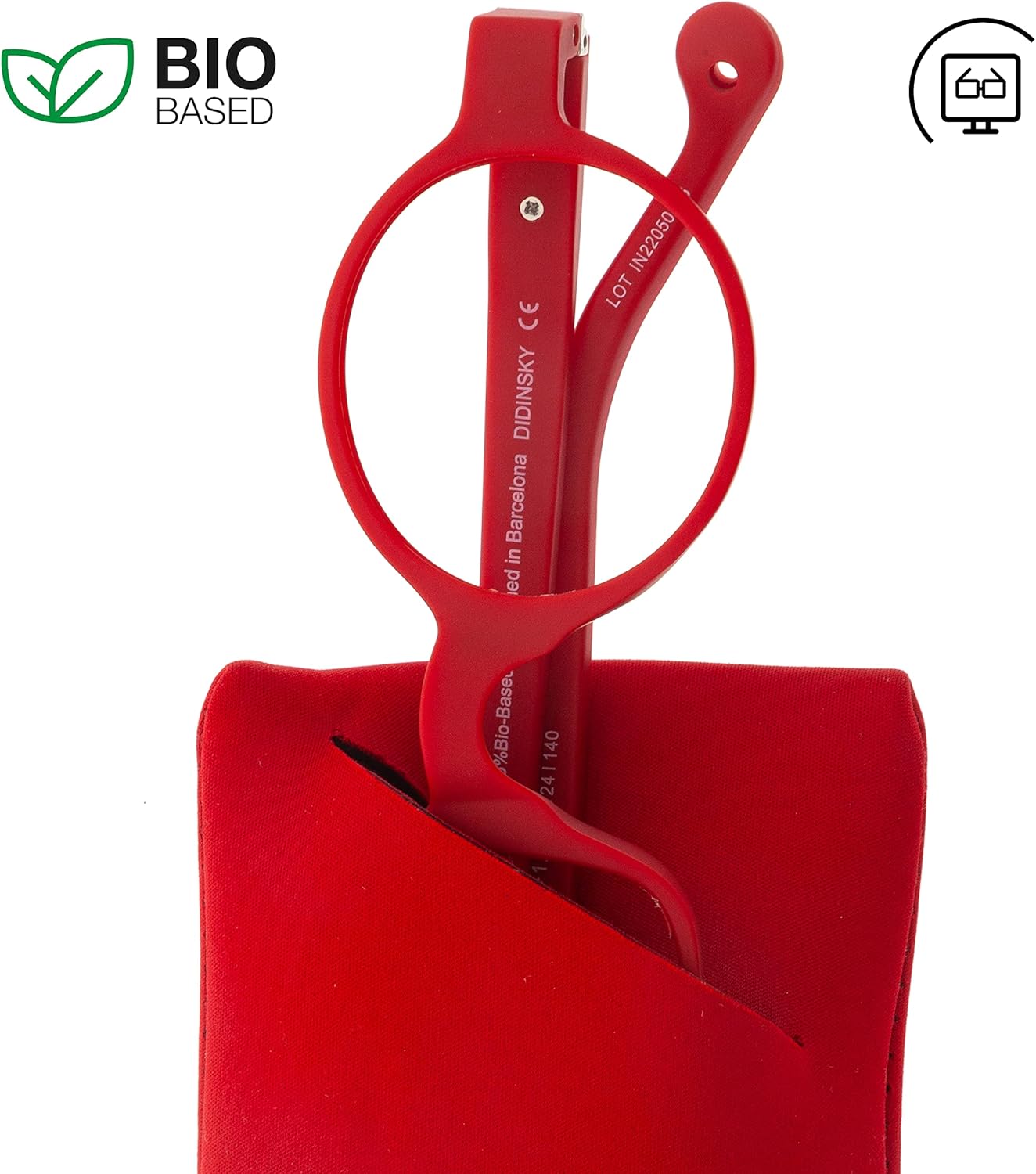 Lentes de lectura para presbicia, antiluz azul, para hombre y mujer. Tacto de goma, patillas flexibles y lentes antirreflectantes. Ferrari +1.0 –