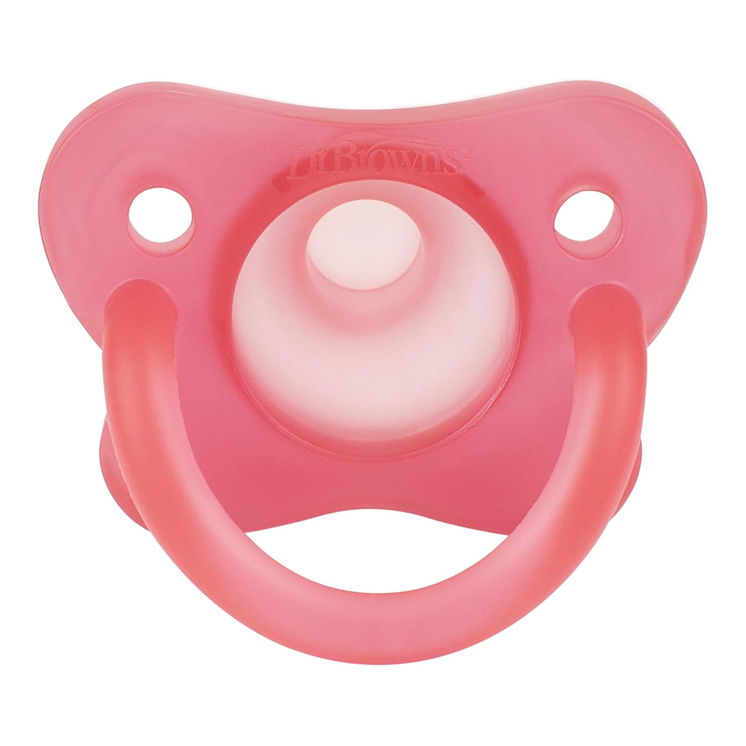 Chupete de silicona Dr. Brown’s, 2 – unidades, Rosado