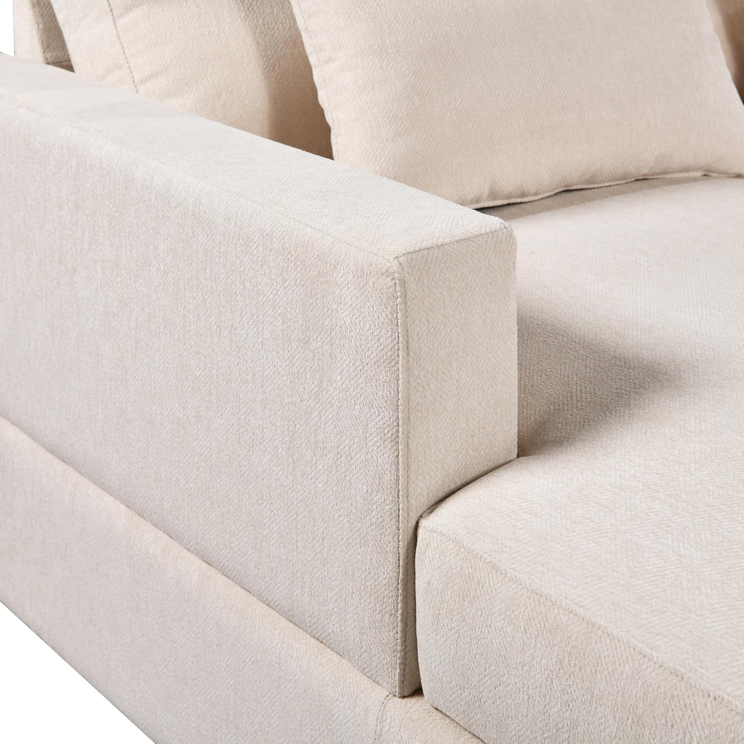 Sofá modular grande en forma de U de 128 pulgadas con 4 almohadas de soporte lumbar y 2 diván grande de almacenamiento, sofá simétrico tapizado de 6