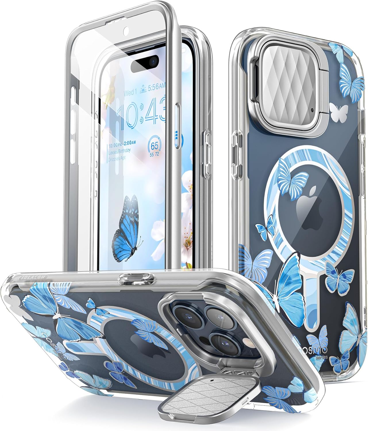 i-Blason Cosmo Mag – Funda para iPhone 15 Pro Max con soporte para cámara, compatible con MagSafe Funda protectora delgada y elegante de cuerpo