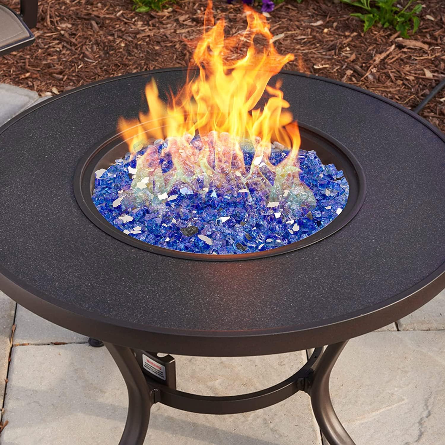 Onlyfire – Vidrios reflectantes de fuego para fogatas naturales o de propano, chimeneas o troncos de gas, 10 libras
