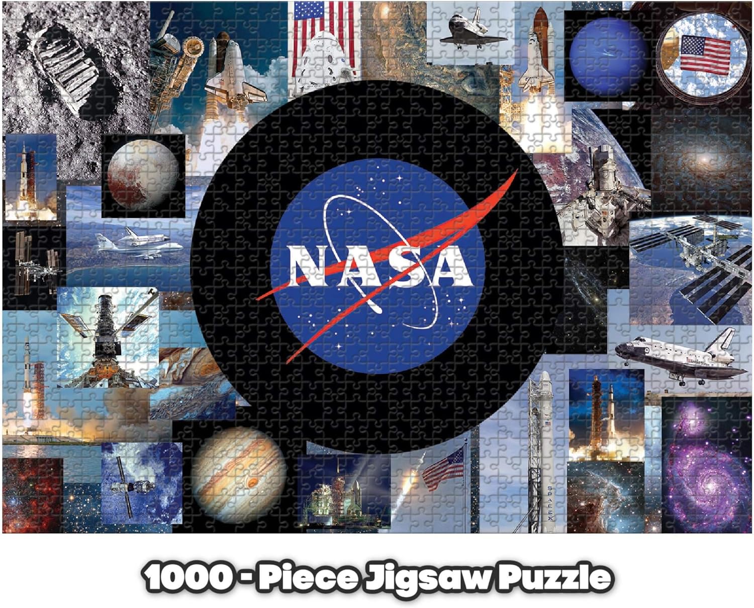 The Final Frontier – Rompecabezas espacial de la NASA para adultos y niños, rompecabezas de 1000 piezas, rompecabezas interactivo para noche de