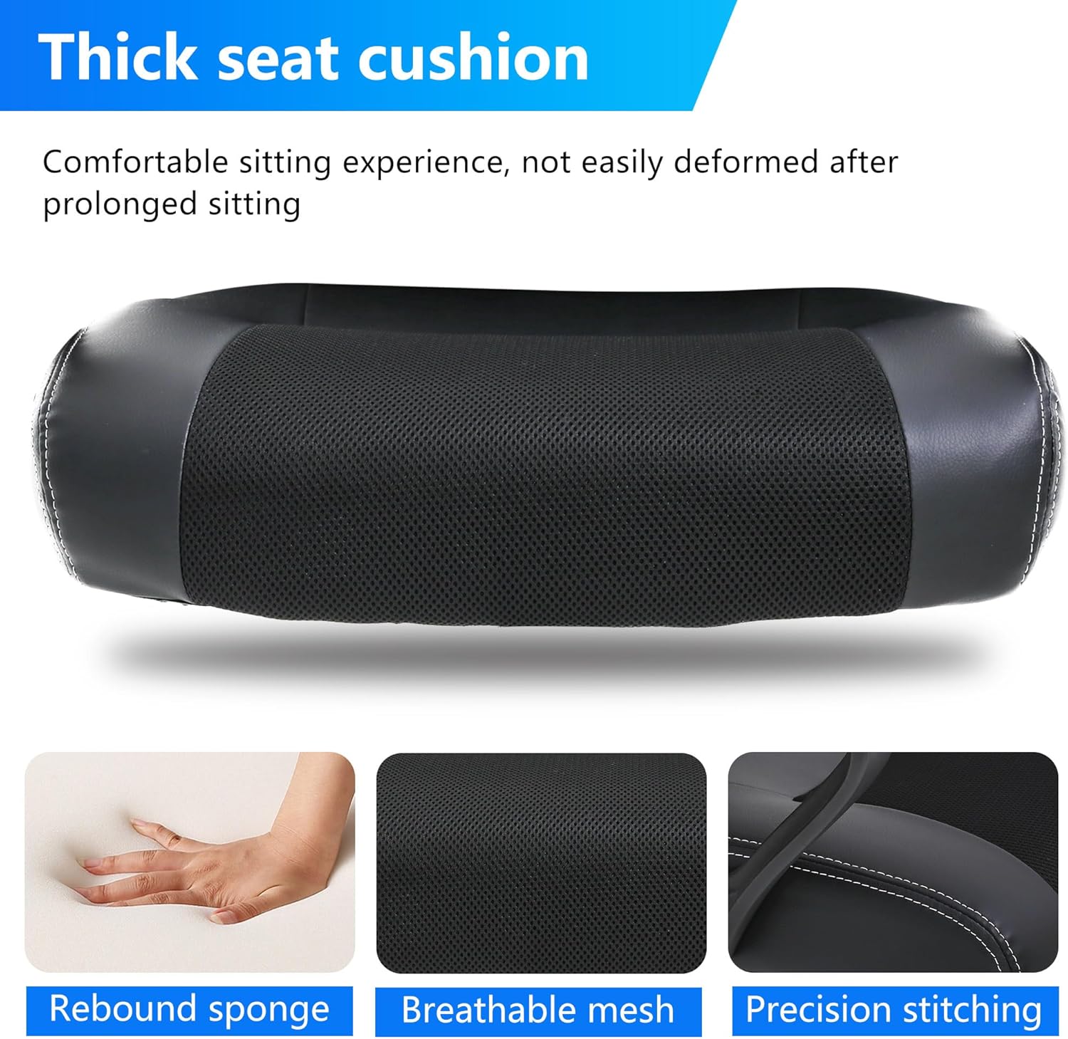 PayLessHere Silla de oficina para videojuegos, soporte ergonómico ajustable de piel sintética, silla de masaje lumbar para carreras, reposacabezas y