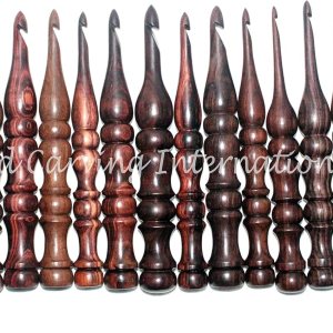 Wood Carving International – Juego de 13 ganchos de ganchillo de palisandro, juego de ganchos de ganchillo de madera para tejer y ganchillo, Wood Carving International – Juego de 13 ganchos de ganchillo de palisandro, juego de ganchos de ganchillo de madera para tejer y ganchillo,