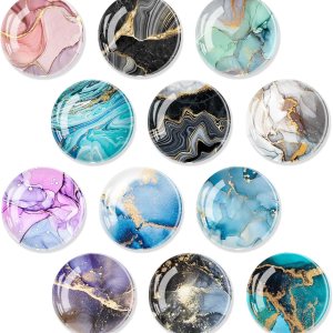 Imanes redondos para nevera, cristal de mármol fuerte magnético para refrigerador, decoración de superficie perfecta y juego de regalo de gabinete Imanes redondos para nevera, cristal de mármol fuerte magnético para refrigerador, decoración de superficie perfecta y juego de regalo de gabinete