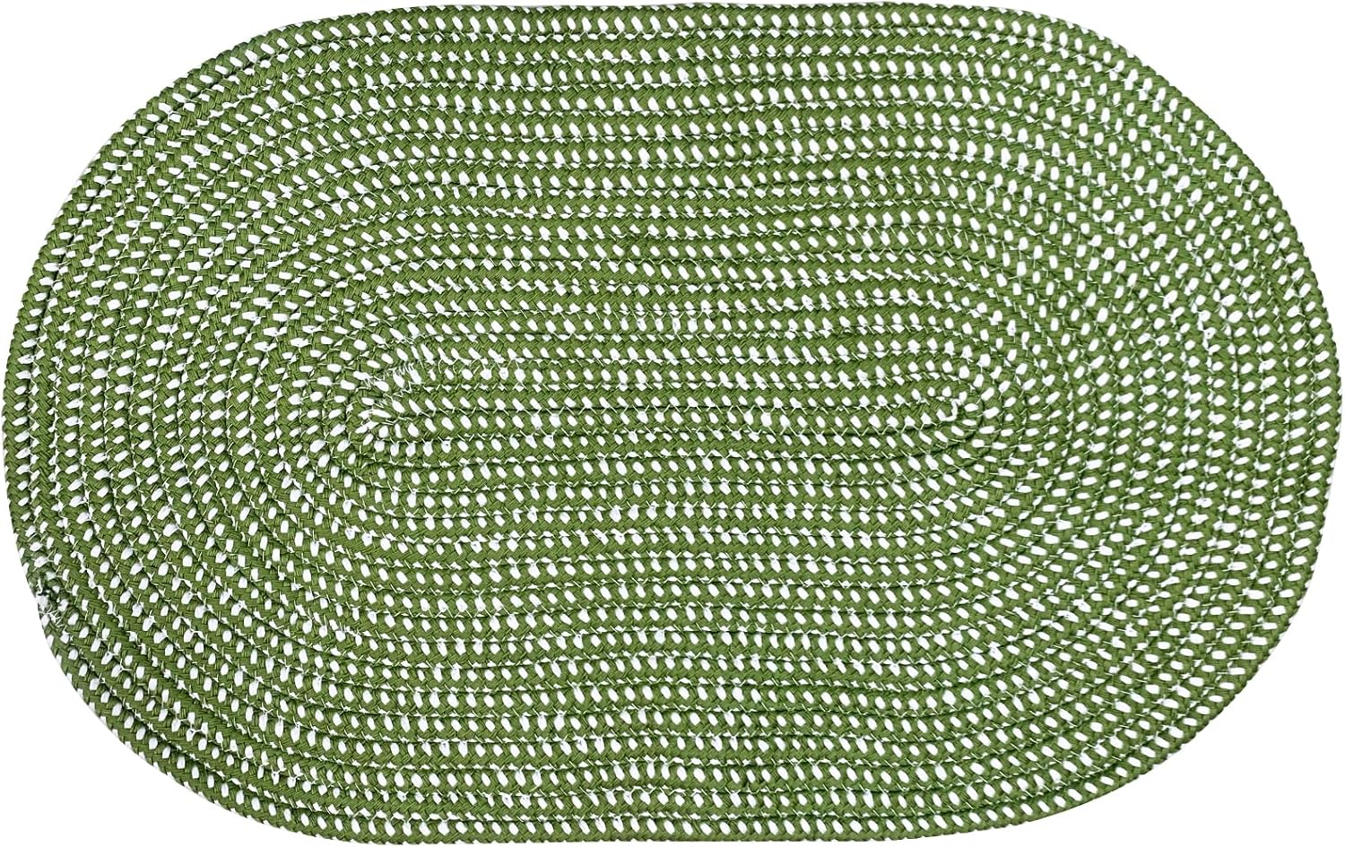 USTIDE Alfombra trenzada, ovalada de cuerda de algodón, lavable a mano, alfombra de cuerda suave para entrada, cocina, baño, mesita de noche,