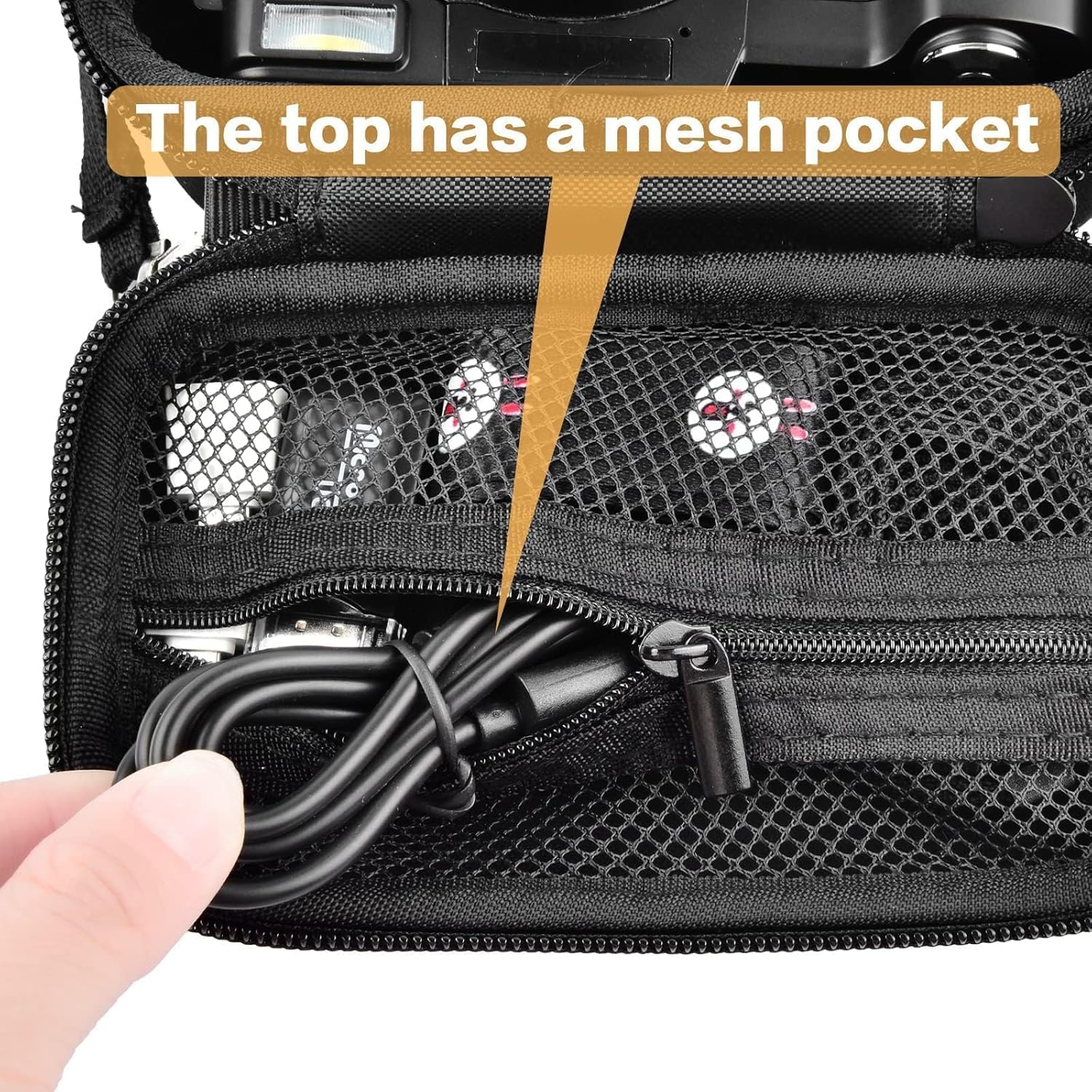 Funda para cámara digital compatible con TEBNGIHNM para Duluvulu para Oiadek para zheozeig para Zostuic para cámara Toiauaha 4K Vlogging. Bolsa de