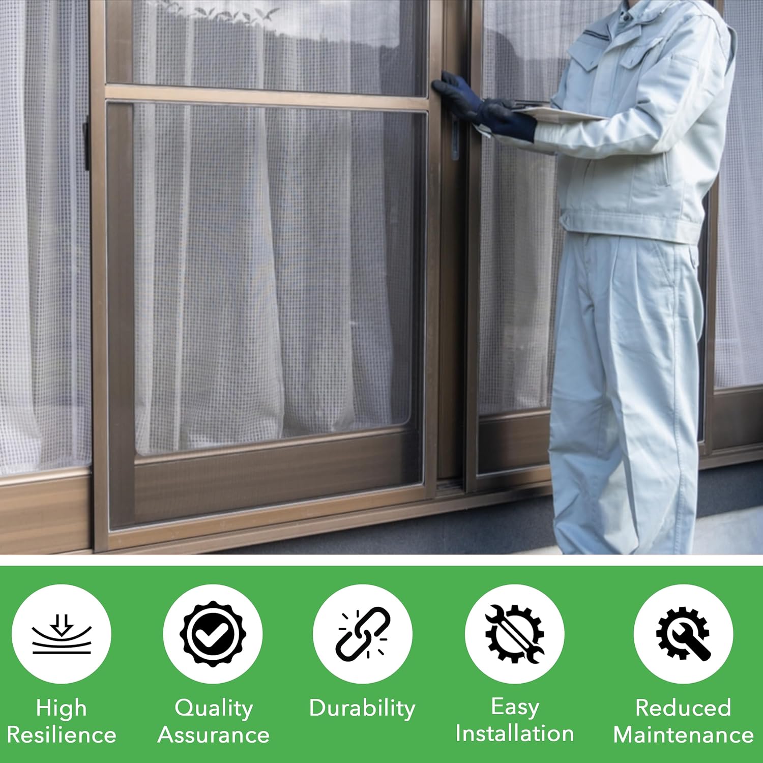 Tira de vinilo negro de 96 pulgadas de largo de ancho ajustable  Tira de sellado de insectos para puerta mosquitera y tapón de corrientes de aire