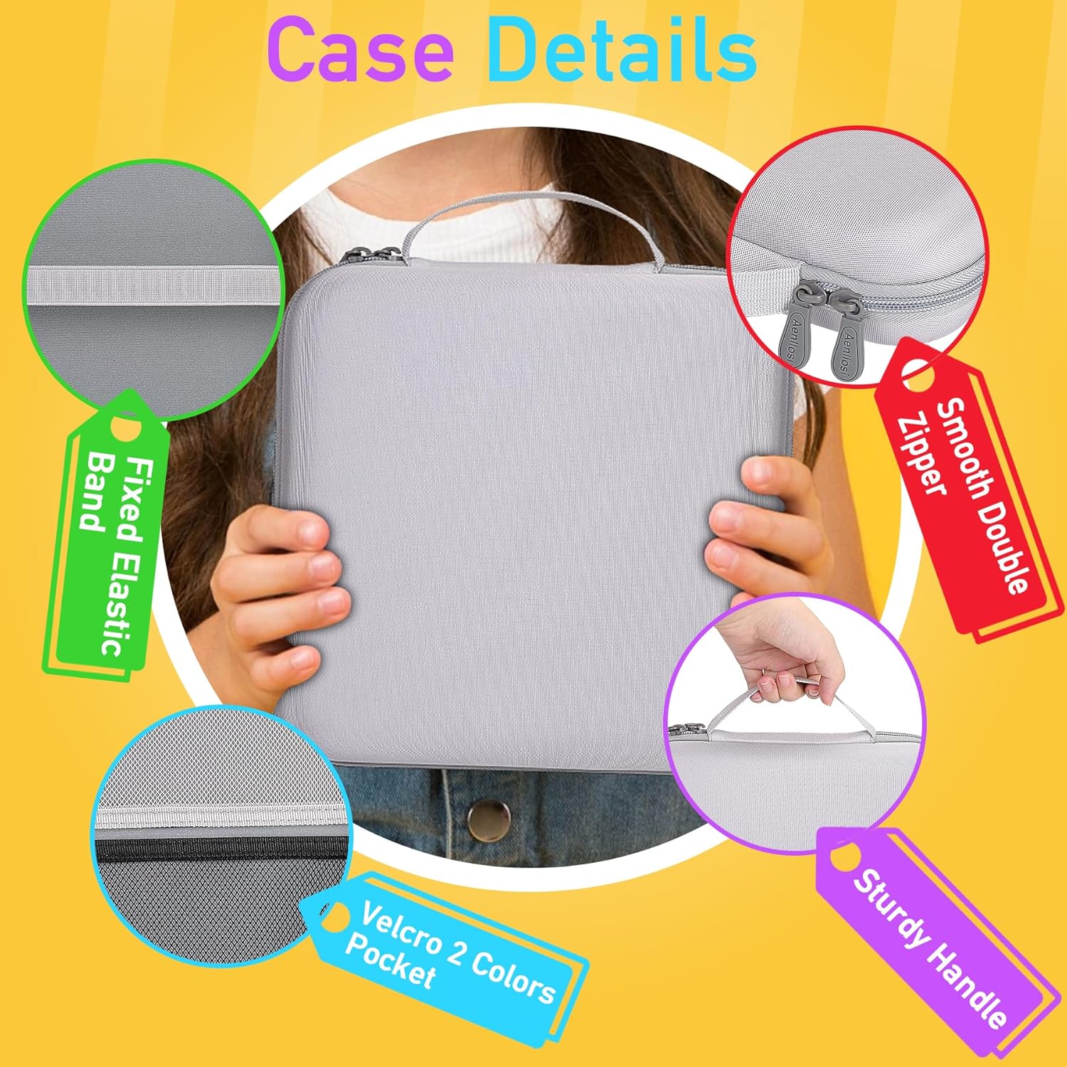 Aenllosi Funda rígida de almacenamiento compatible con GiiKER Smart Four 3D AI 4 in a Row Game, organizador protector para juegos de mesa de