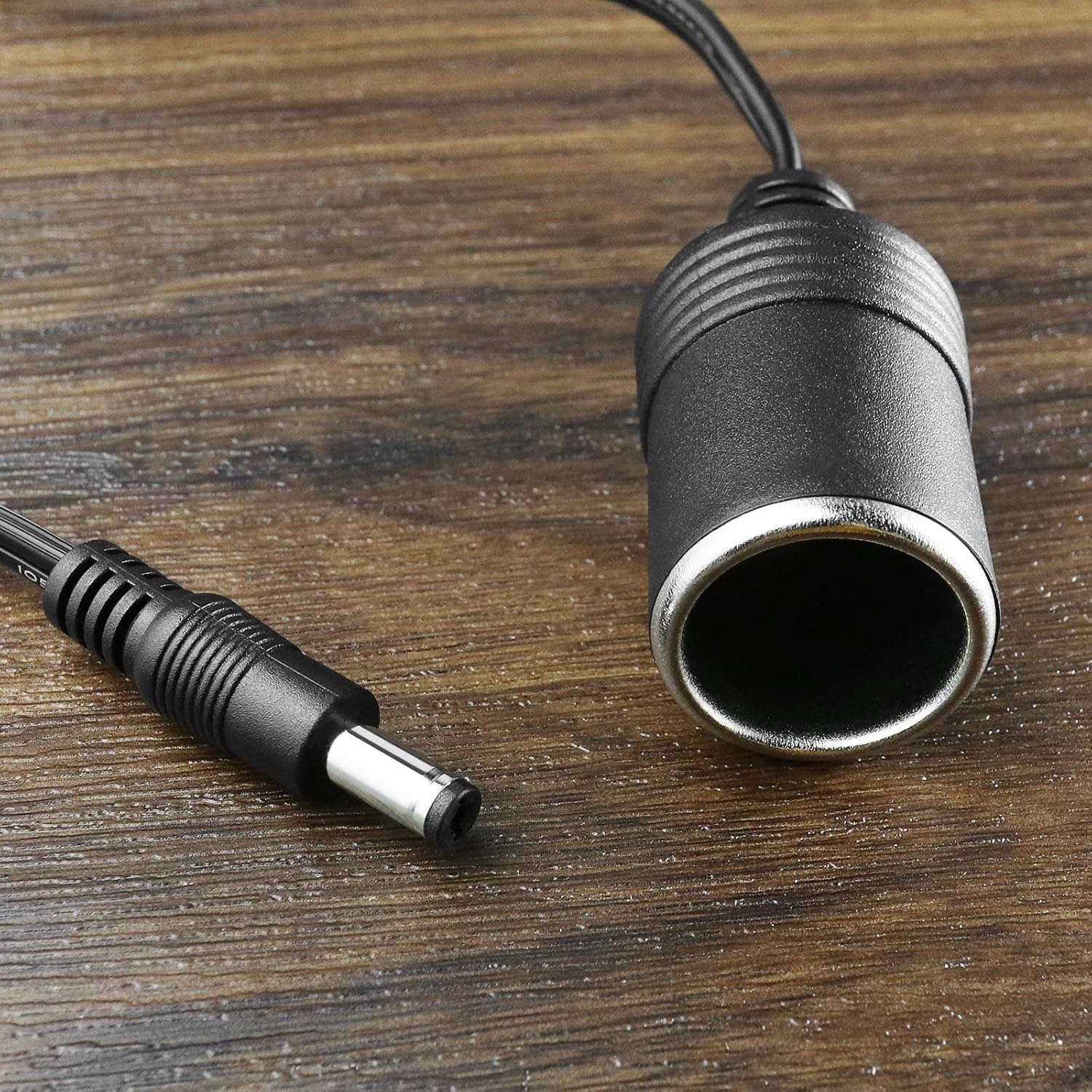 2 unidades de enchufe para encendedor de cigarrillos a cable de 0.217in x 0.083in, adaptador de cable de extensión para encendedor de cigarrillos de