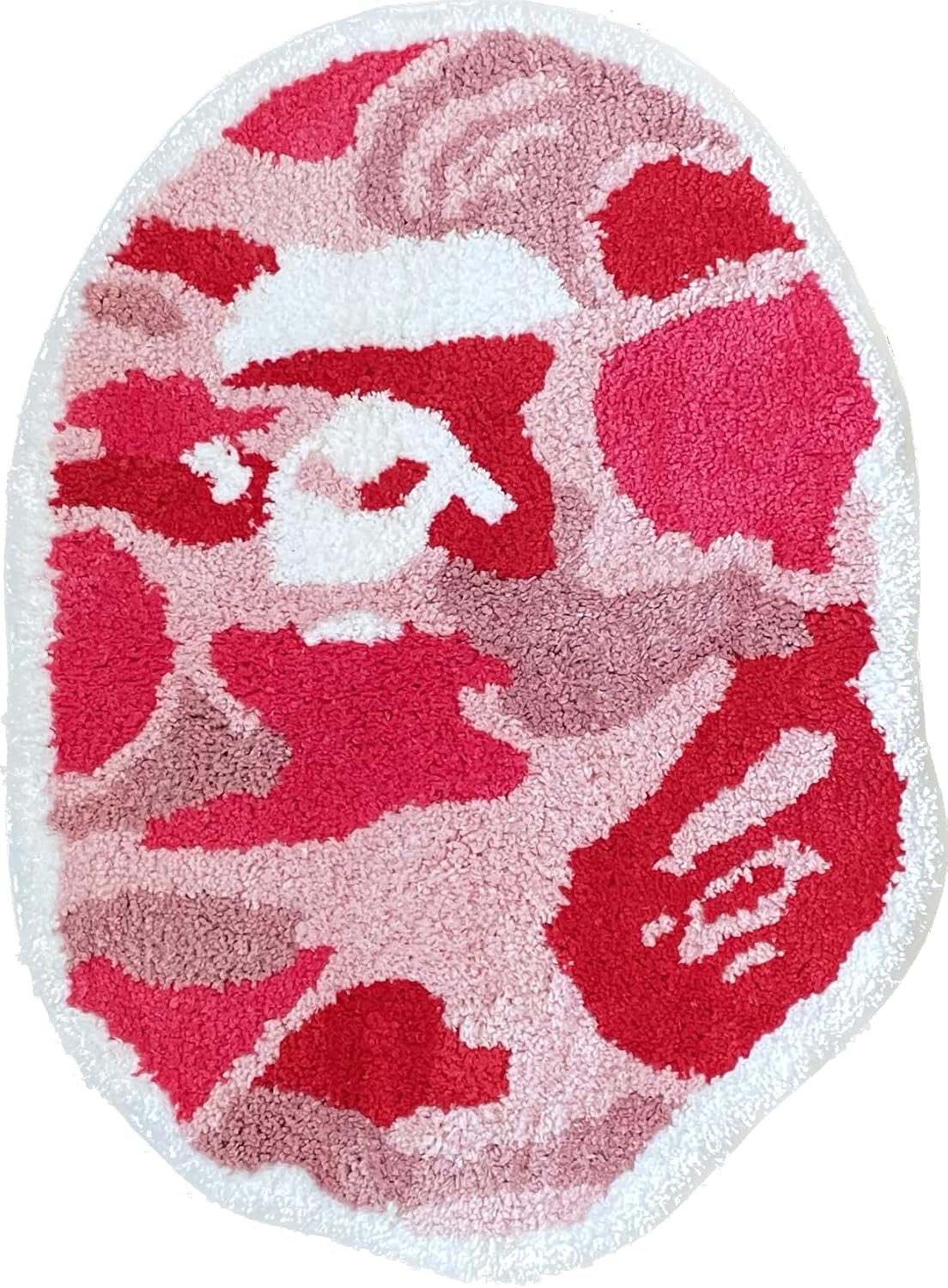 Luxape Bape Rug – Alfombra Hypebeast hecha a mano y de alta calidad, 28 pulgadas de ancho x 20 pulgadas de largo, alfombra Hypebeast – Decoración de