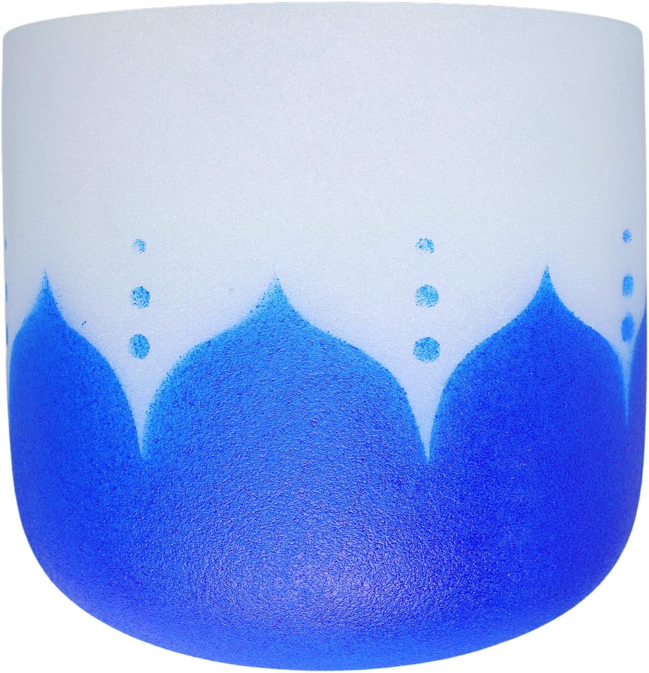 Quartz Crystal Bowl, Music Bowl Sound Healing Fine Processing Decompression Tool Frosted with Hammer for Daily Meditation (8in G Note)