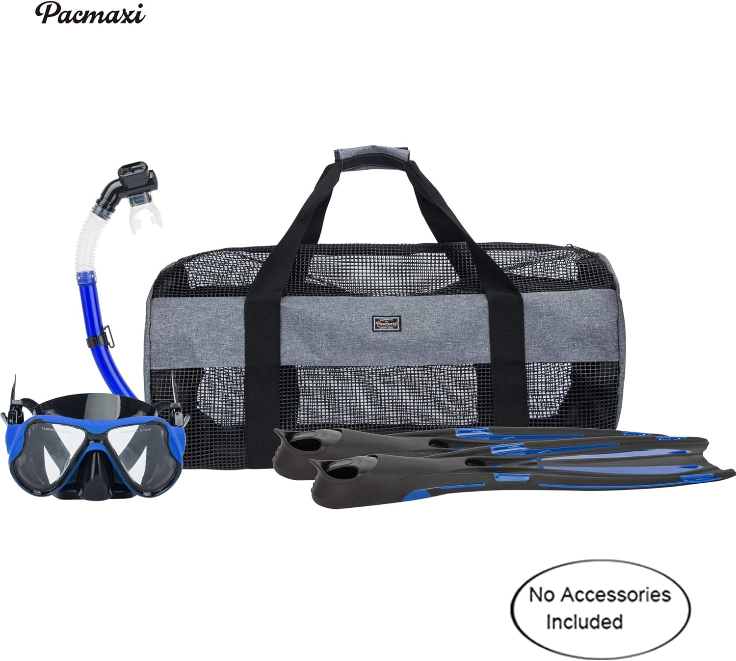 PACMAXI Bolsa de lona de buceo de malla, bolsas de playa grandes plegables y bolsas con cremallera, equipo de buceo y esnórquel y bolsa de equipo