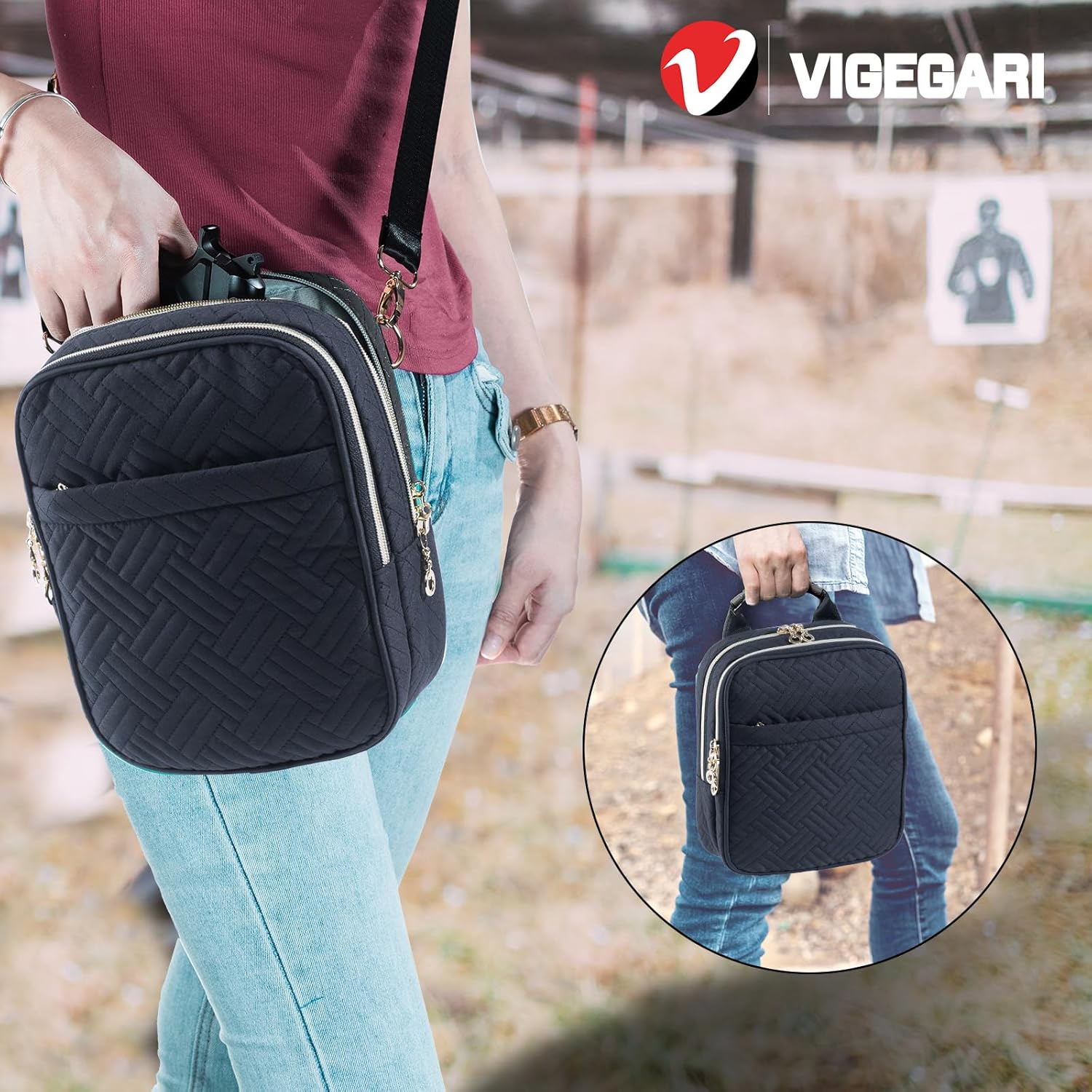 Estuche de pistola suave, Bolsa de pistola CCW, Bolsa de pistola cruzada, Bolsa de pistola de transporte oculto, Bolsa de pistola táctica pequeña,