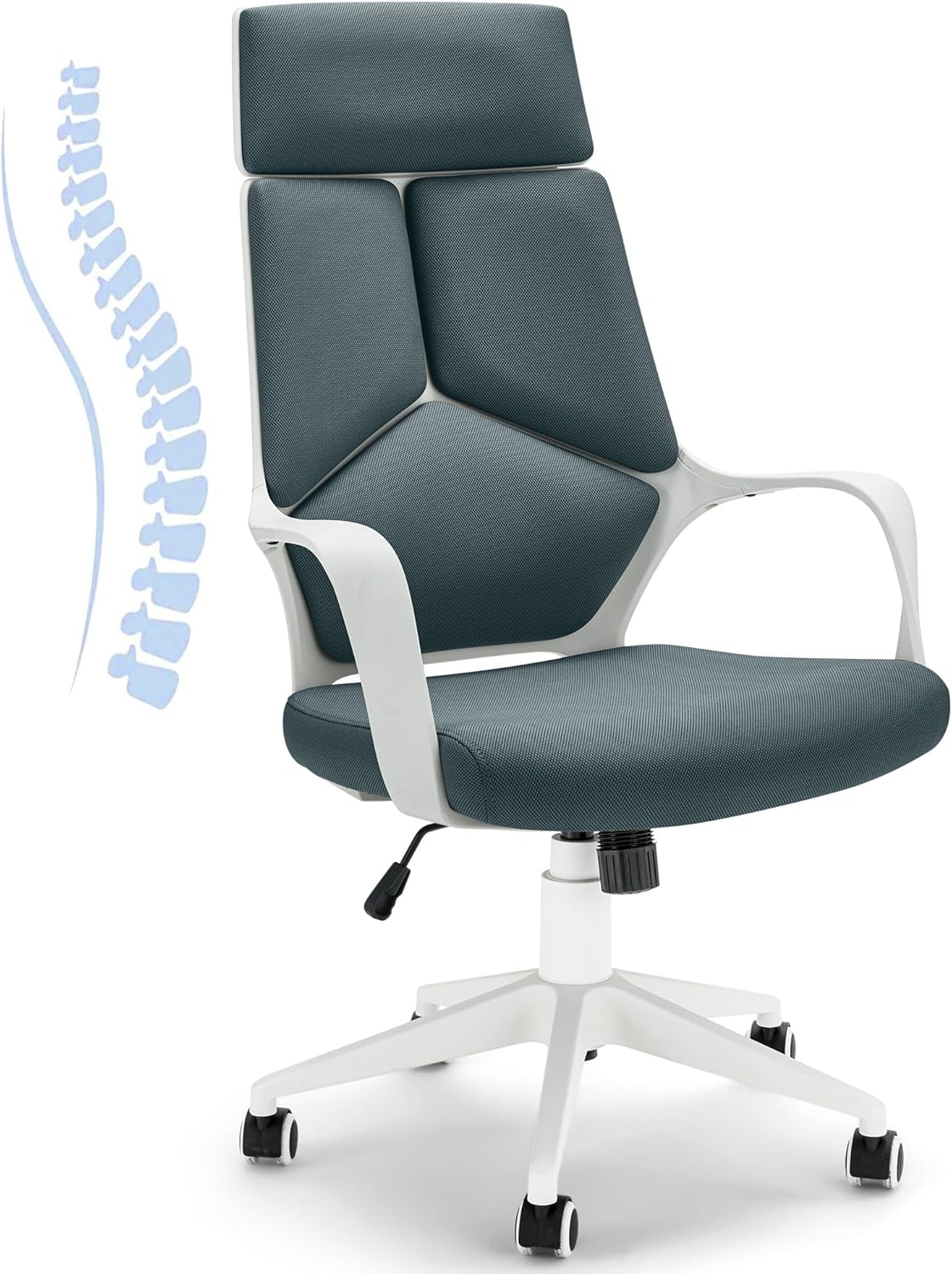 HOMREST Silla de escritorio de oficina, silla de oficina ejecutiva con asiento y respaldo ajustables, silla de oficina con respaldo alto para
