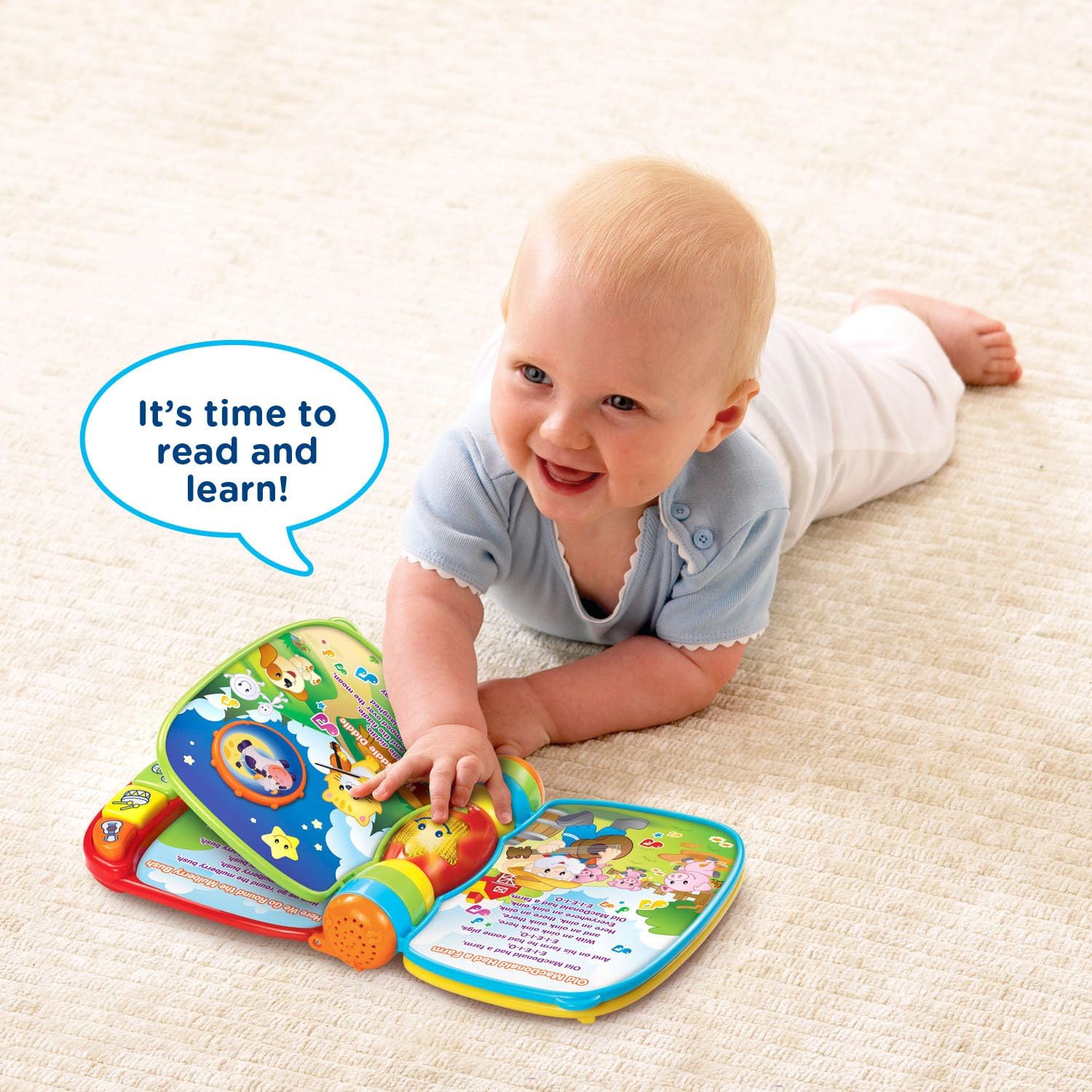 VTech Libro de rimas musicales (embalaje sin frustración), rojo