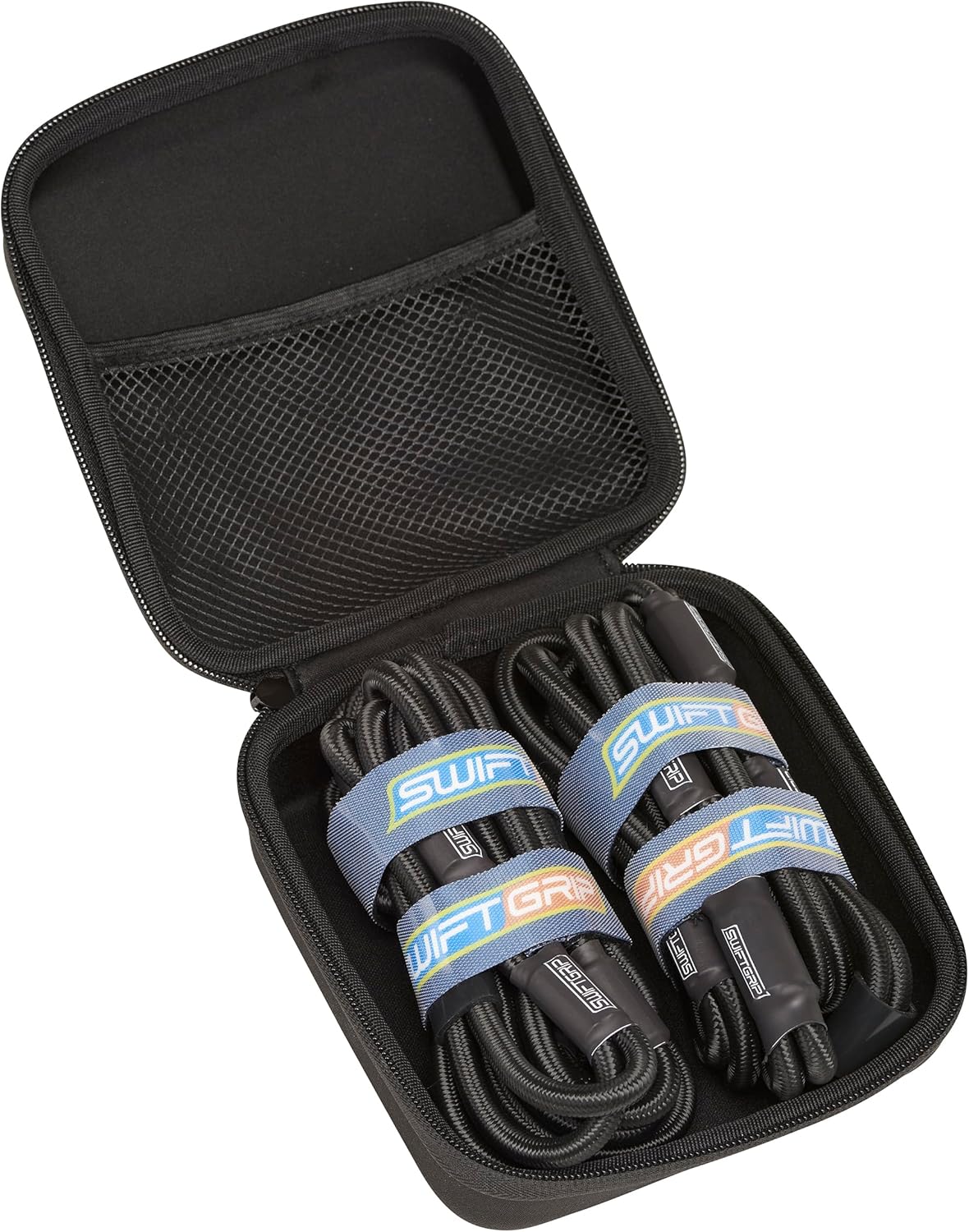 (2) Líneas de muelle elásticas ajustables de 5 pies para barcos, líneas de amarre, línea de muelle de moto acuática, con lazos de velcro integrados,