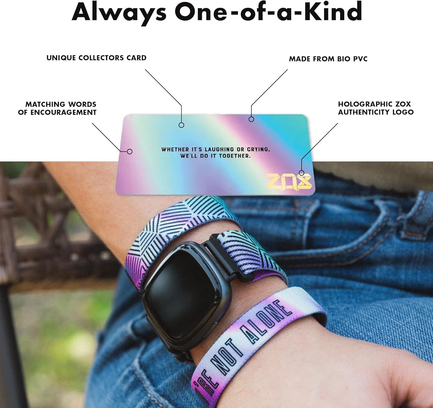 ZOX Correa para reloj inteligente Android  Banda elástica con afirmaciones motivacionales y hermosas obras de arte  Regalos para hombres, mujeres y