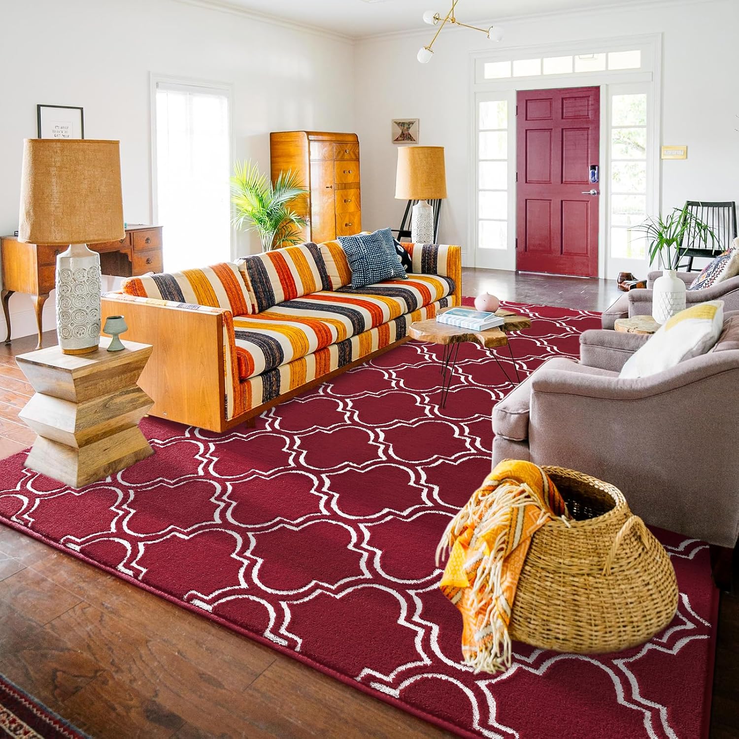 HOMORE Alfombra peluda de espuma viscoelástica de 6 x 9 pies para dormitorio de niñas, alfombra moderna y esponjosa para interiores y decoración de