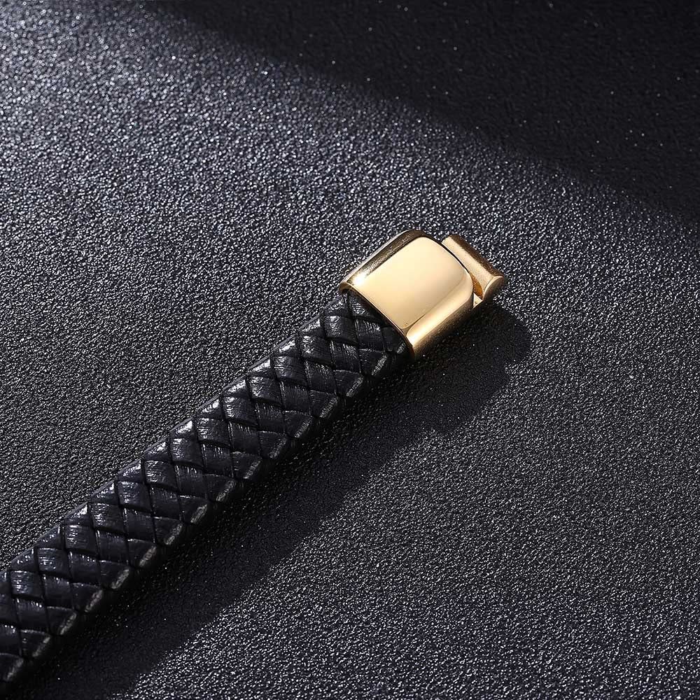 Men’s Handmade Bracelet Fashion and High-end Handmade Braided Leather Bracelet for Men,Handmade Braided Rope Wristband Bracelet Gift for Son